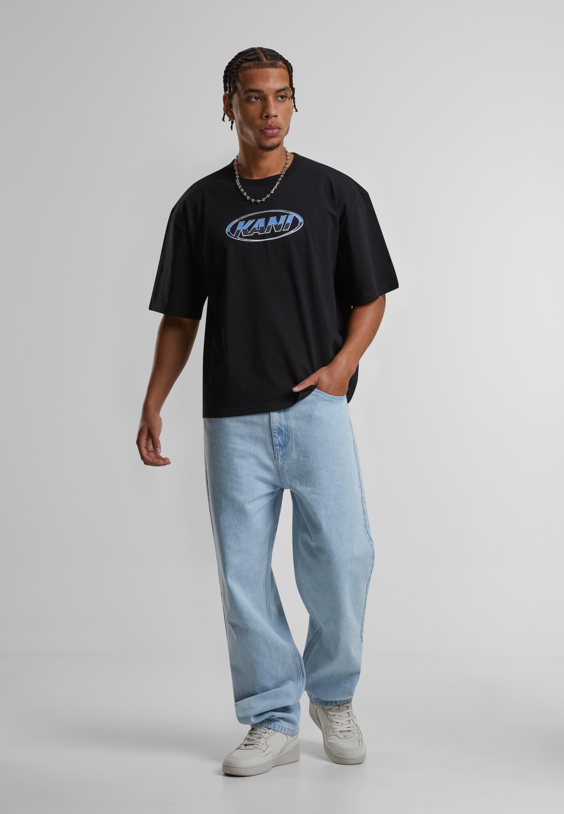 Karl Kani Bequeme Jeans »Karl Kani OG Baggy Five Pocket Flames Denim«