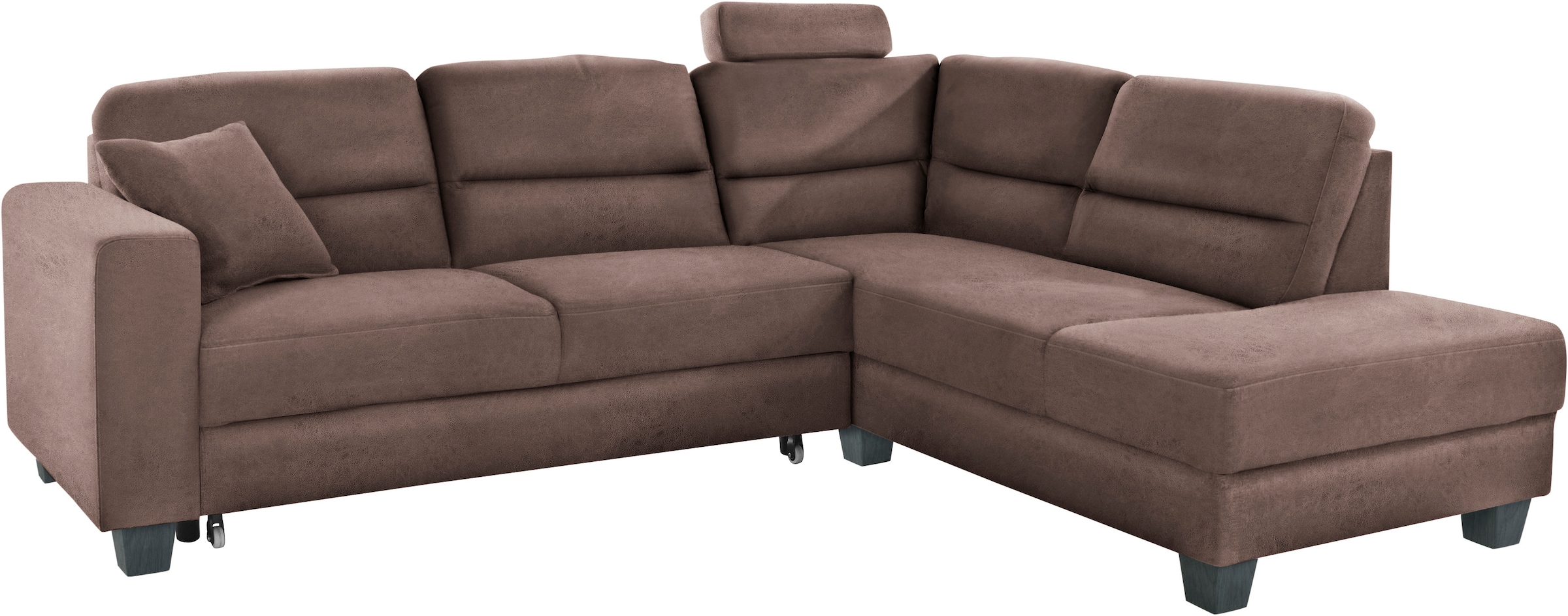 TRENDMANUFAKTUR Ecksofa »Chamber, L-Form«, inklusive einer Kopfstütze, wahlweise mit Schlaffunktion