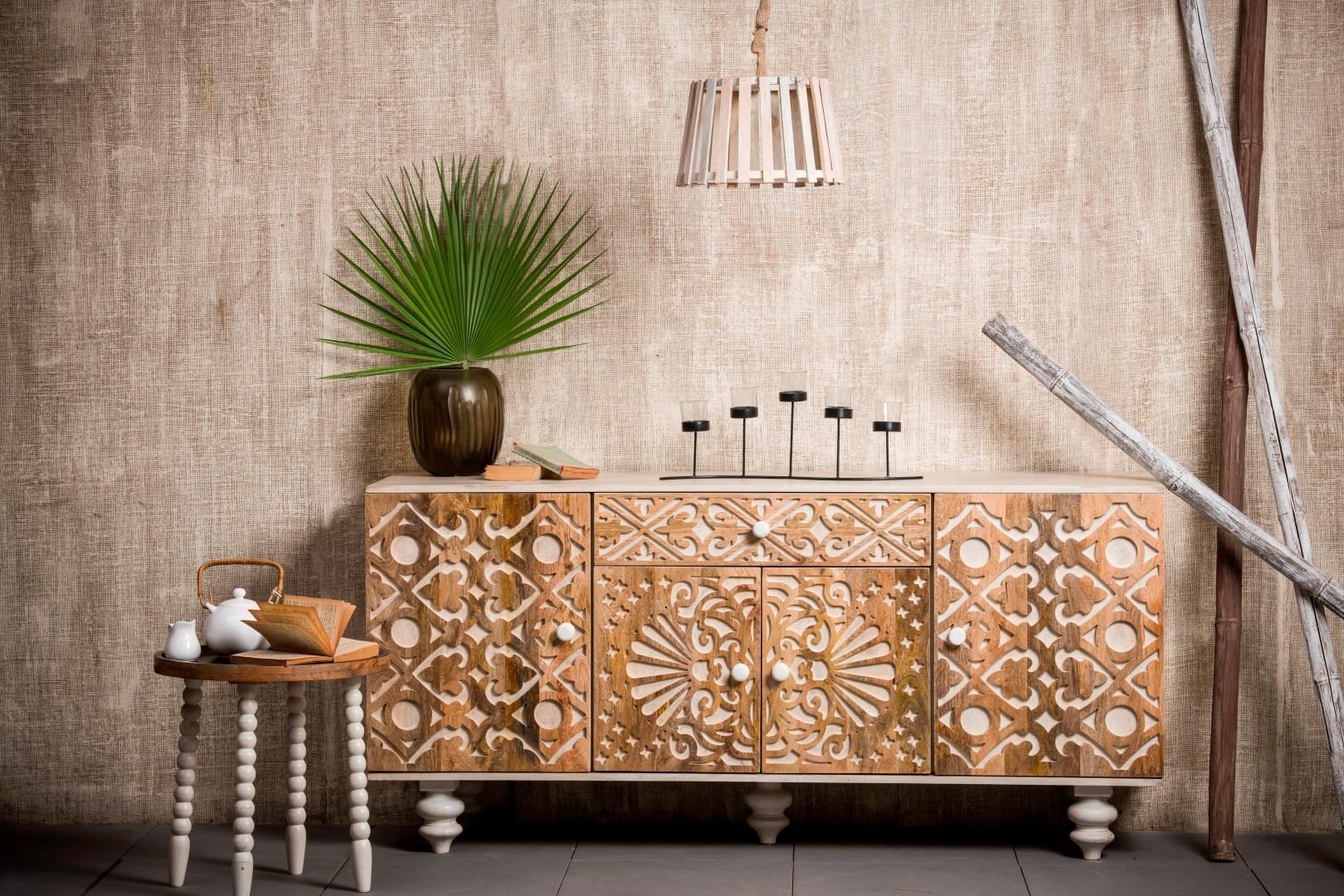 OTTO home Sideboard "Spring" Kommode aus massivem Mangoholz, Breite 160 cm