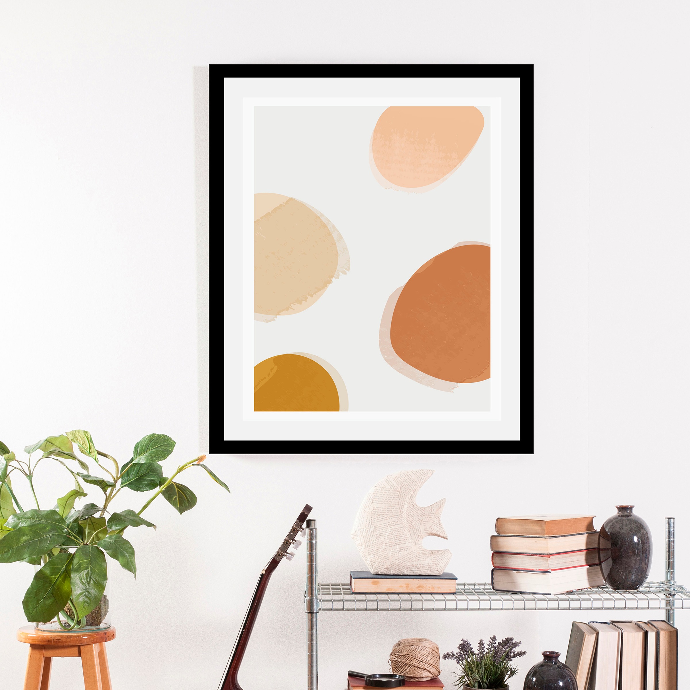 queence Bild "Dots", Abstrakt-Figuren-Kunst-Modern, (1 St.), gerahmt günstig online kaufen