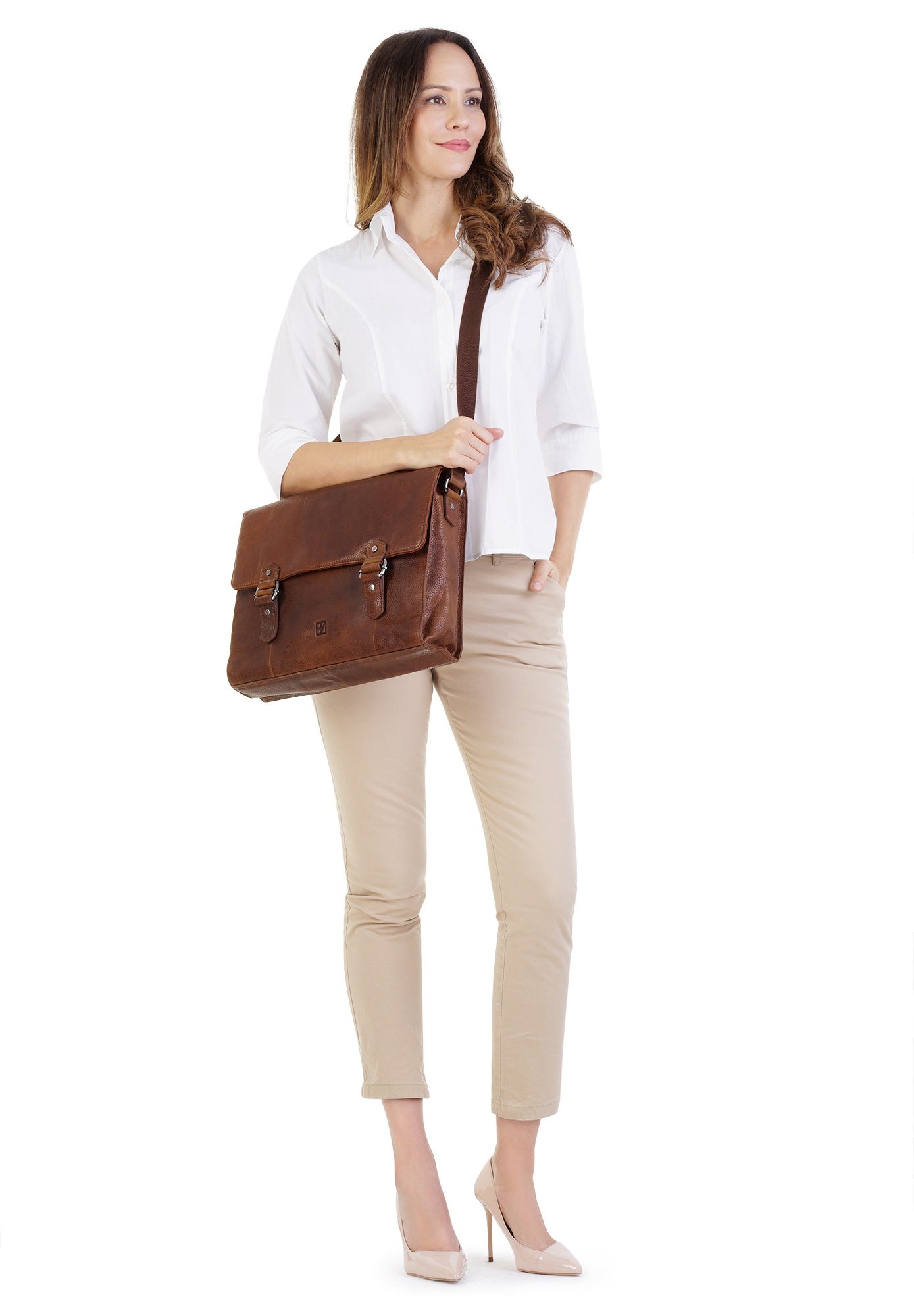 BODENSCHATZ Messenger Bag echt Leder günstig online kaufen