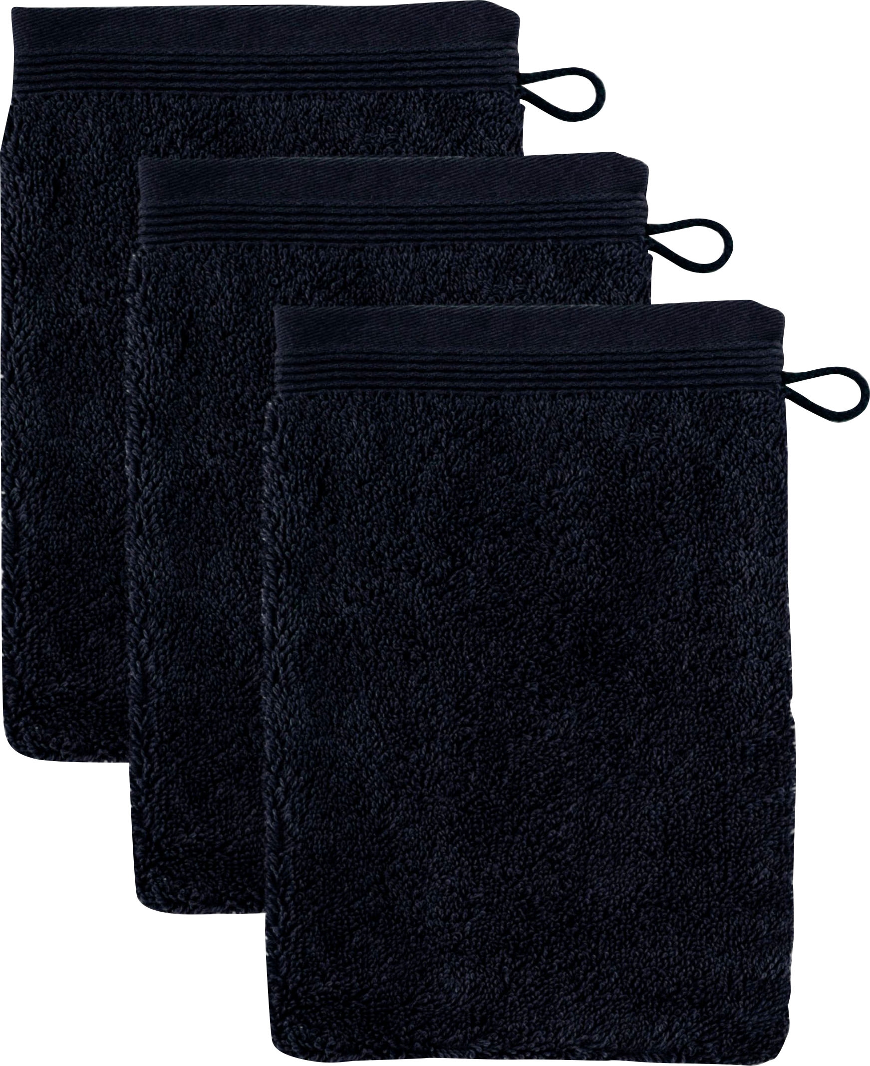 Möve Waschhandschuh "Superwuschel" Waschhandschuh Set mit Bordüre, 100% Pre günstig online kaufen