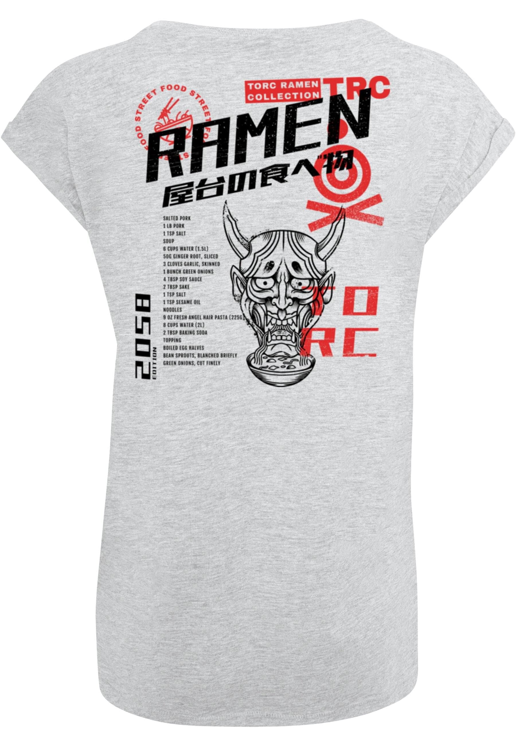 Merchcode T-Shirt »Merchcode Damen Ladies TORC - Street Food T-Shirt«, (1 tlg.)