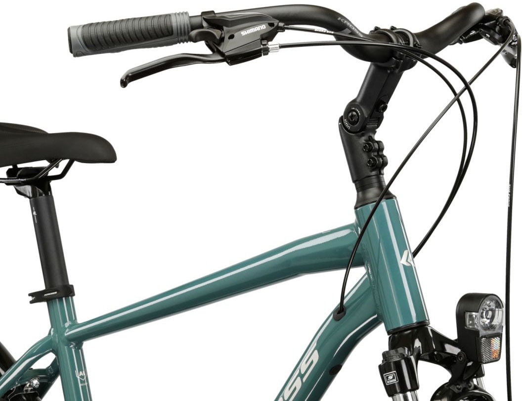 Kross Trekkingrad »Herren-Trekkingrad 28" Trans 3.0 Grün 24 Gänge« 24 Gang Shimano ACERA M3020 Schaltwerk Kettenschaltung