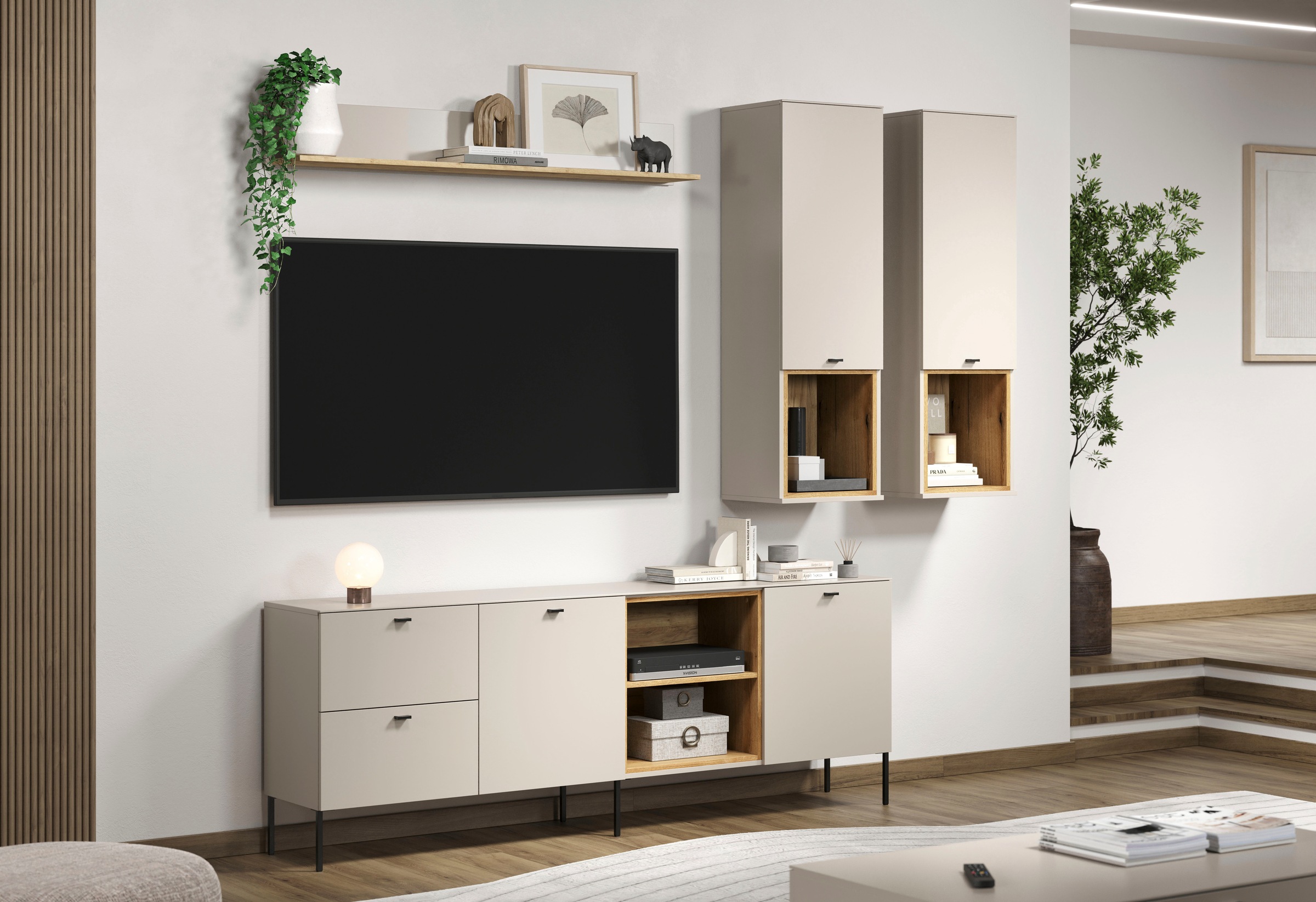 PLACES OF STYLE Hängevitrine "San Pedro" 1 Stk. tlg. Hängeschrank, 1 Tür, 1 günstig online kaufen