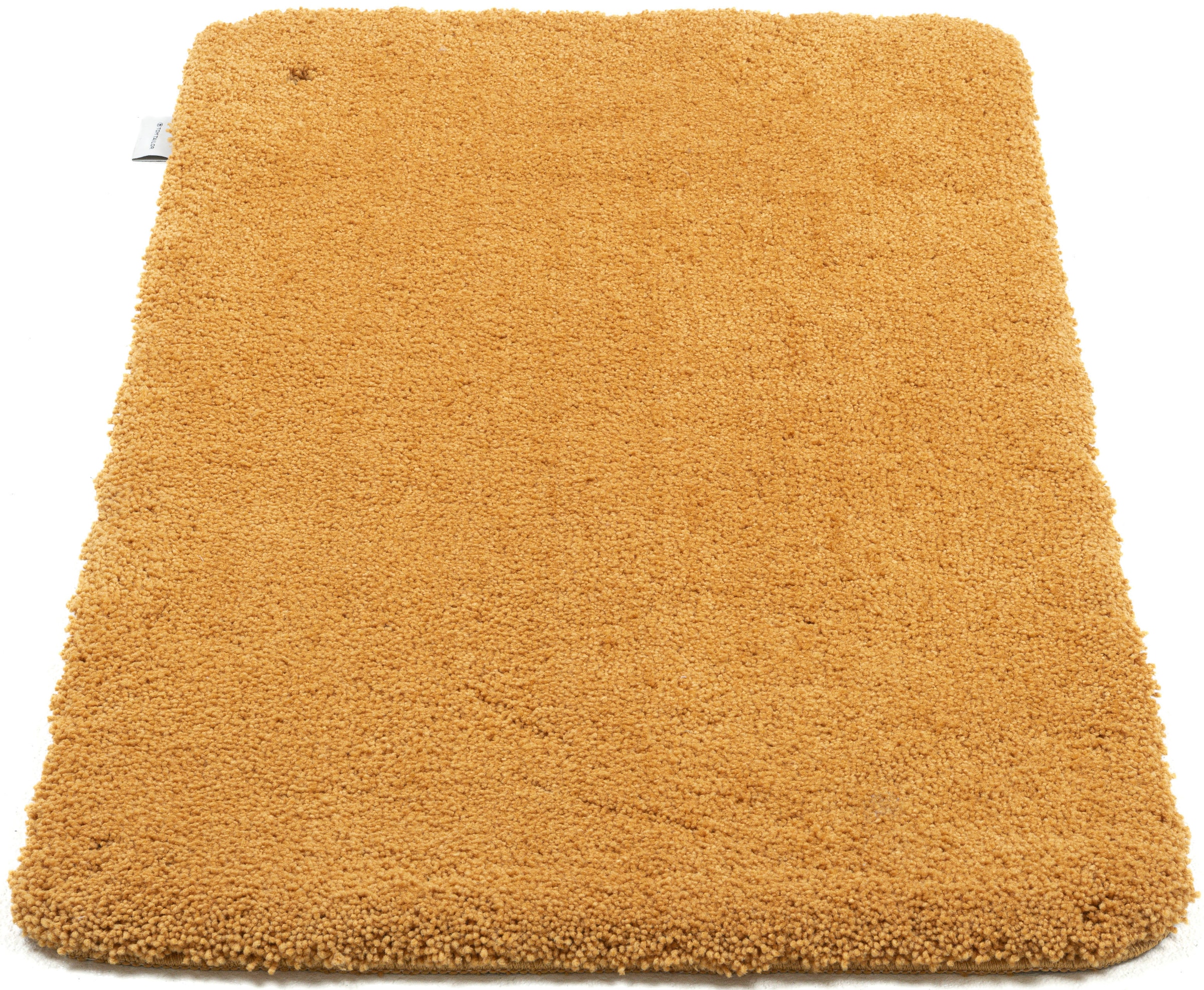 TOM TAILOR HOME Badematte "Cozy Bath UNI, Badvorleger, Badezimmer Teppich" Höhe 27 mm rutschhemmend beschichtet fußbodenheizungsgeeignet Badteppich, Uni Farben, rechteckig, in rund & oval erhältlich