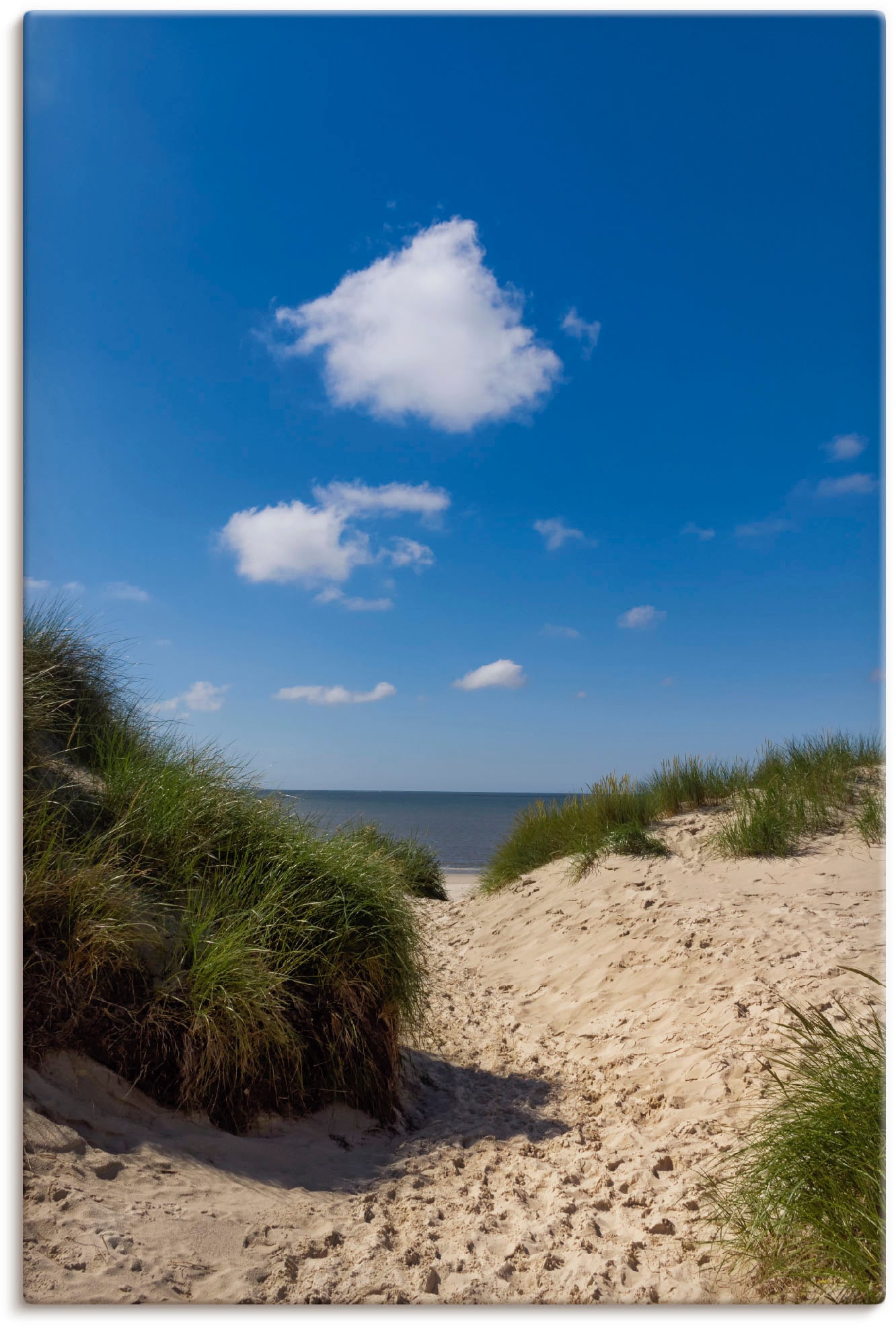 Artland Leinwandbild "Weg zum Strand I", Strand, (1 St.)