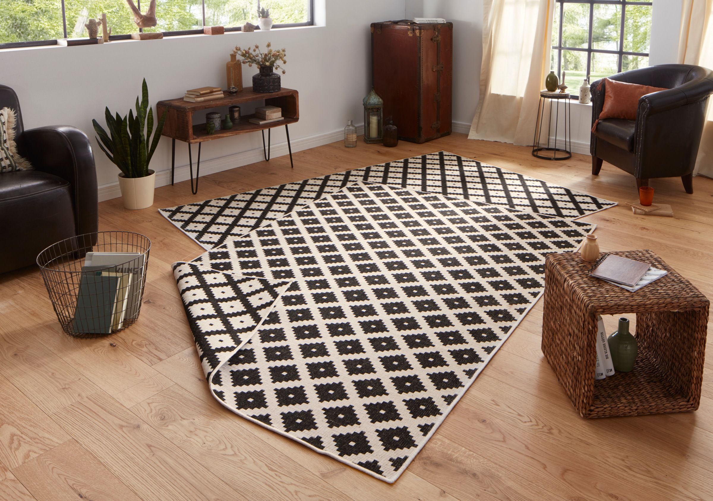 HANSE Home Teppich "Nizza Wendeteppich" rechteckig 5 mm Höhe In-& Outdoor, günstig online kaufen