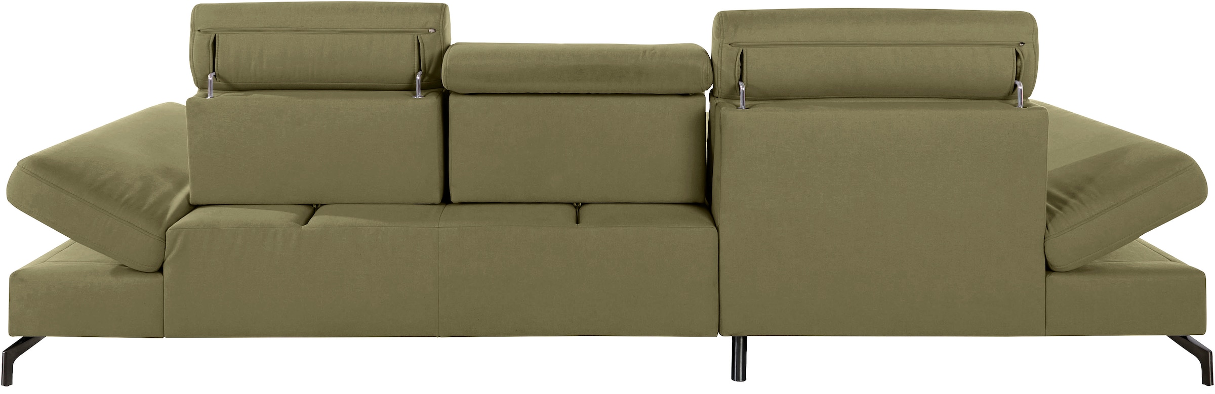 sit&more Ecksofa »Brisbane L-Form« Fußhöhe 12 cm, inklusive Sitztiefen-, Armteil- und Kopfteilverstellung