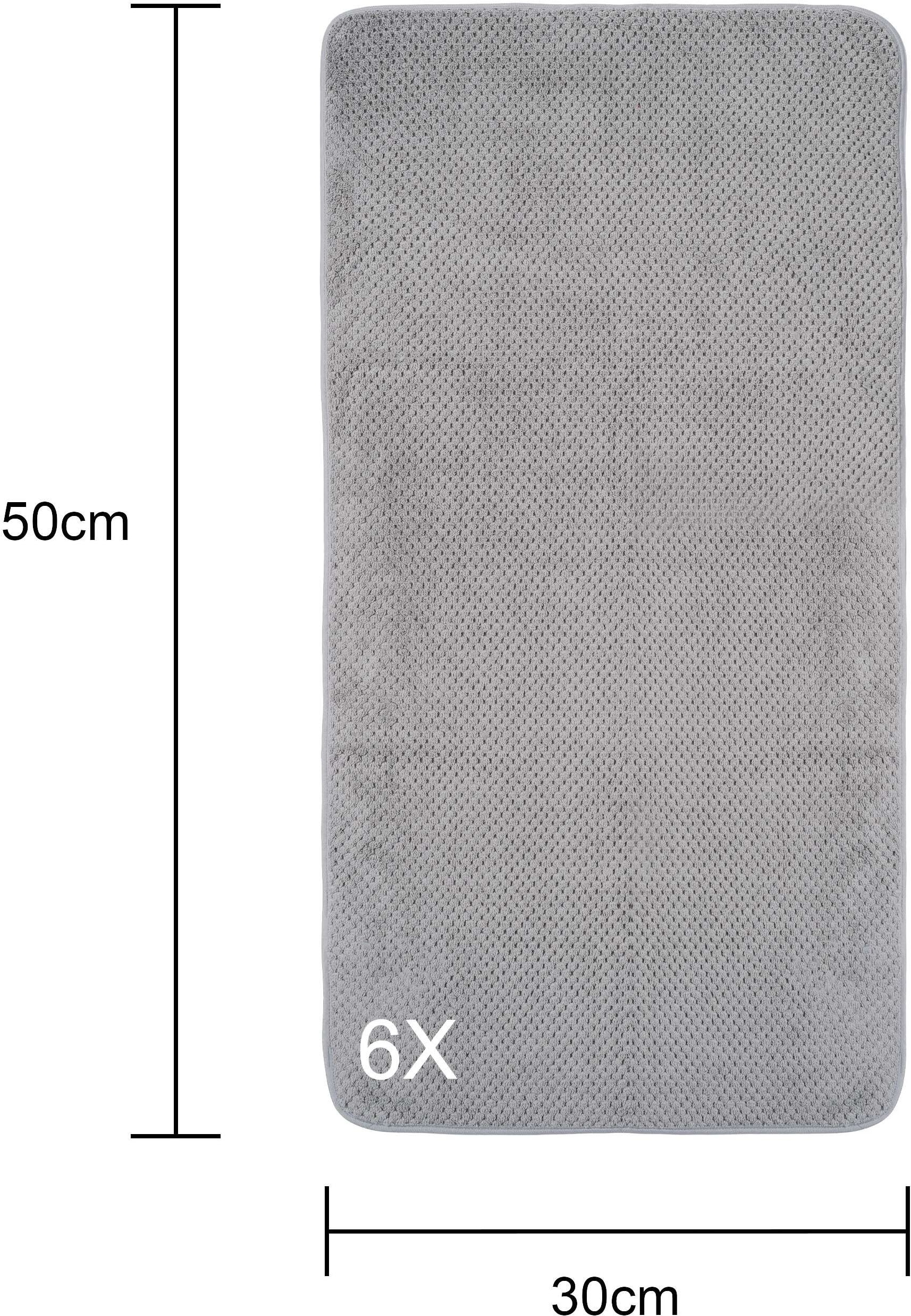 OTTO home Handtücher »Parris, diverse Größen, ideal als Sporthandtuch, Reisehandtuch« sehr leicht, kompakt, schnelltrocknend, Mikrofaser, mit Waffelmuster