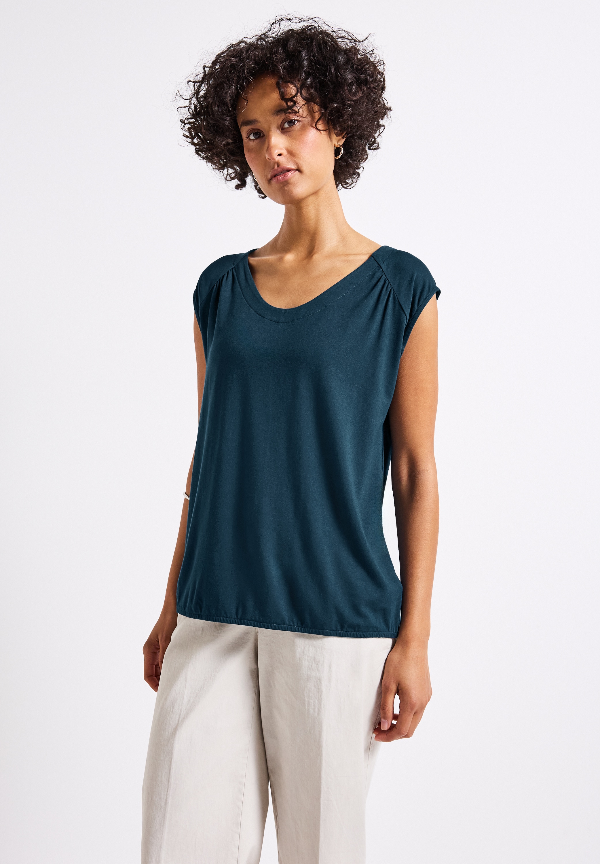 STREET ONE Tanktop, aus Jersey in Unifarbe günstig online kaufen