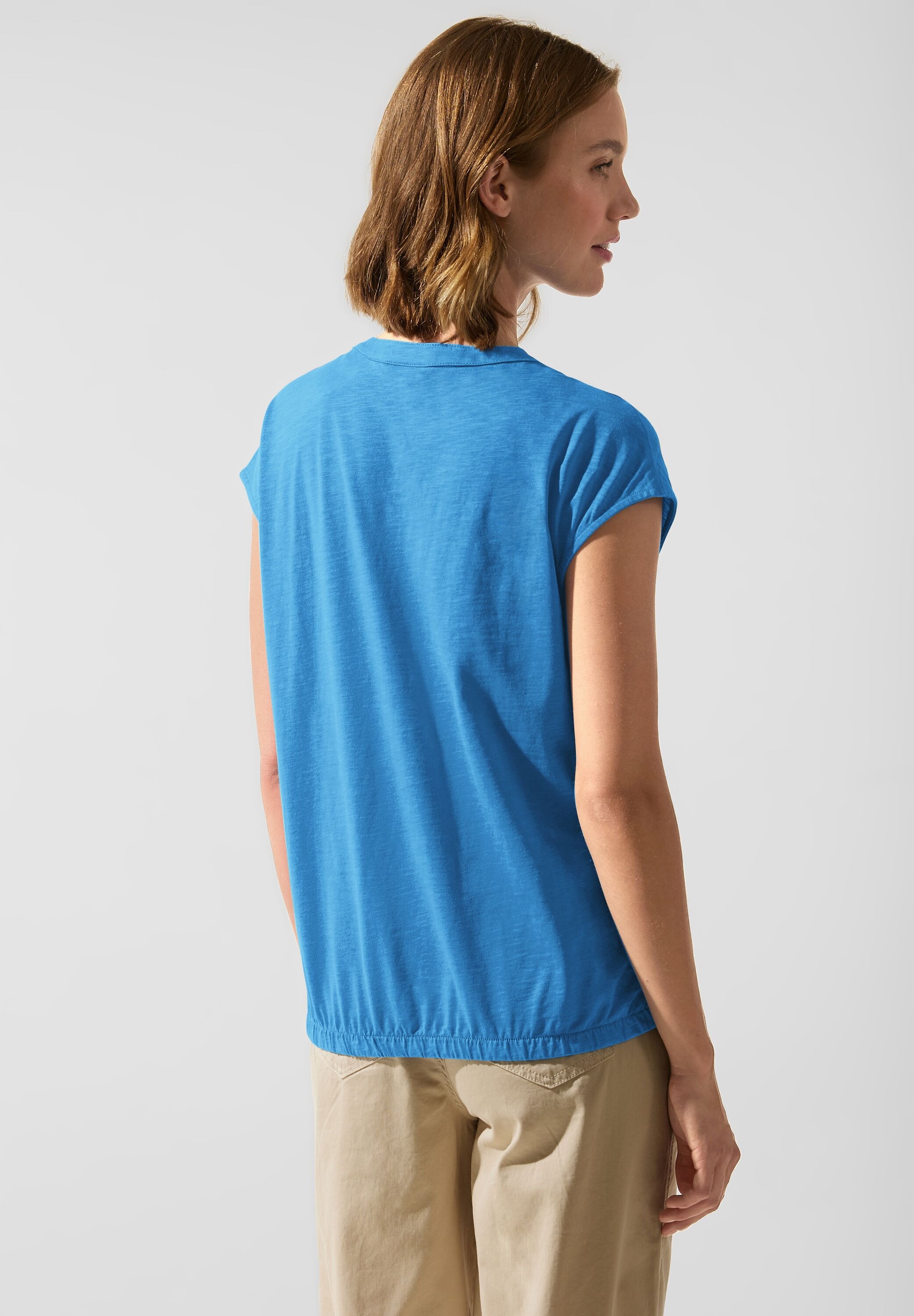 STREET ONE T-Shirt, in Unifarbe kaufen BAUR | online