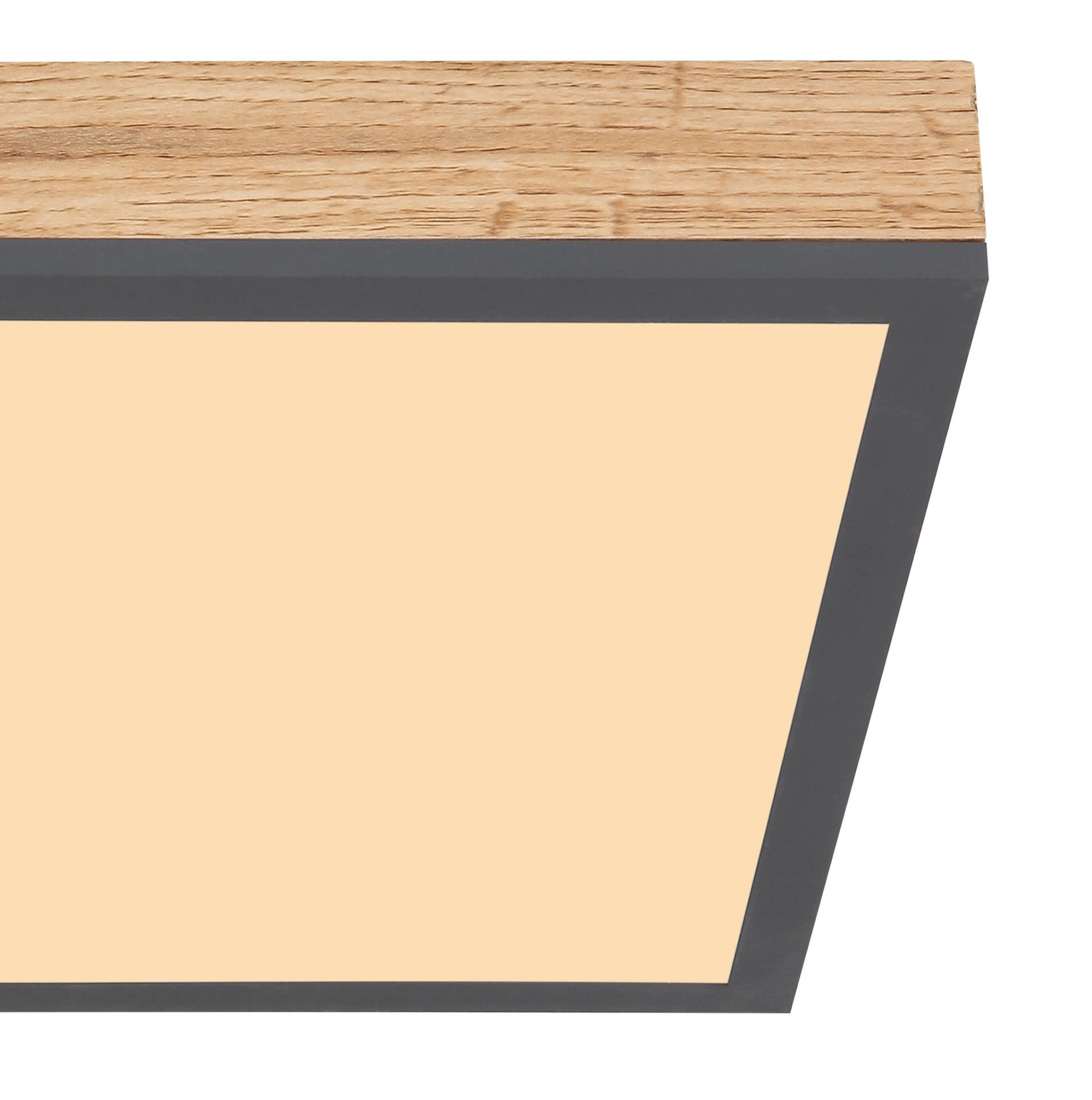 GLOBO LIGHTING LED Deckenleuchte »DORO«, 1 flammig, Leuchtmittel LED-Modul | LED fest integriert, MDF-Rahmen in Holzoptik