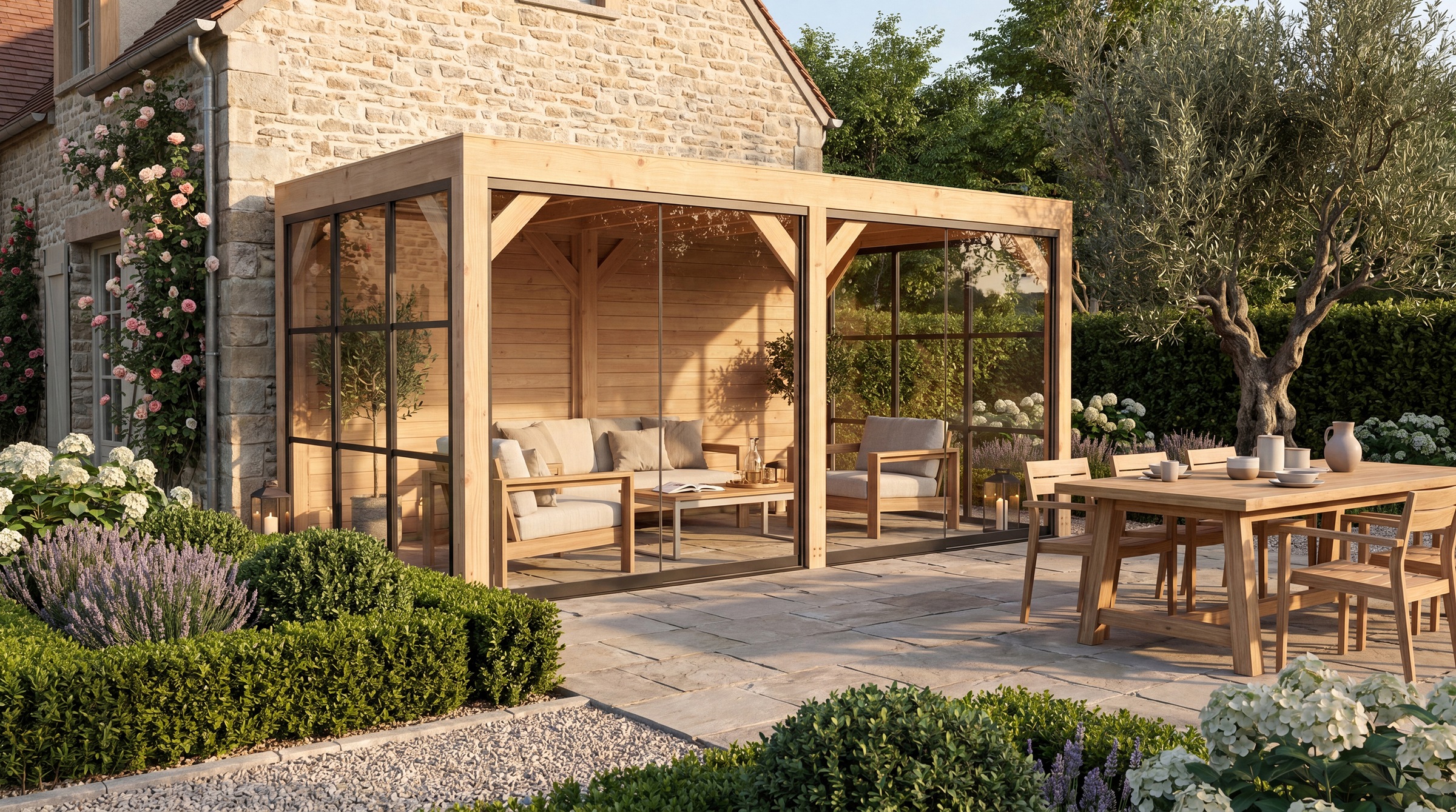 weka Holzpavillon "Lumley Lauben-Set Gr. 3.2" BxTxH: 307x499x245 cm