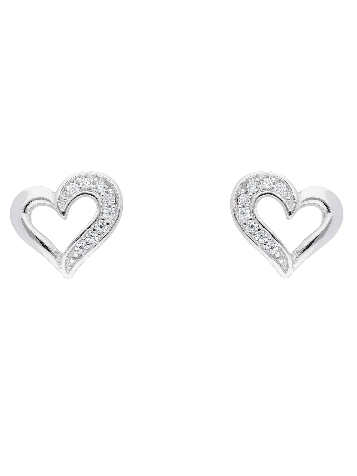 Adelia´s Paar Ohrhänger »925 Silber Ohrringe Ohrstecker Herz«, mit Zirkonia  Silberschmuck für Damen bestellen | BAUR