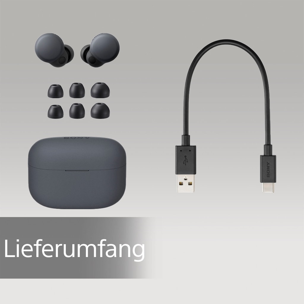 Sony wireless In-Ear-Kopfhörer »LinkBuds S«, Bluetooth-NFC, Noise-Cancelling-True Wireless