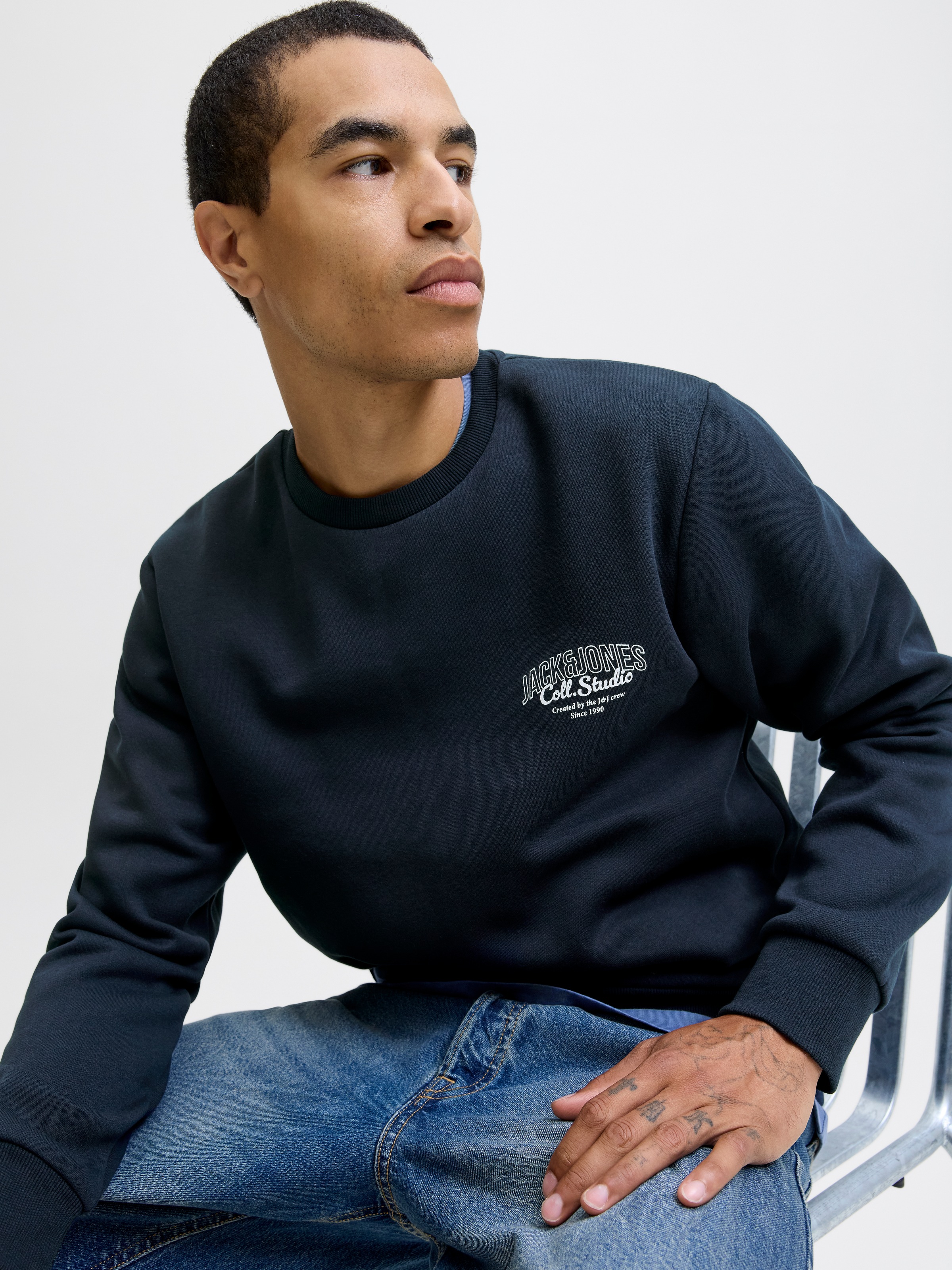 Jack & Jones Sweatshirt "JJMAKOTO SWEAT CREW NECK" günstig online kaufen