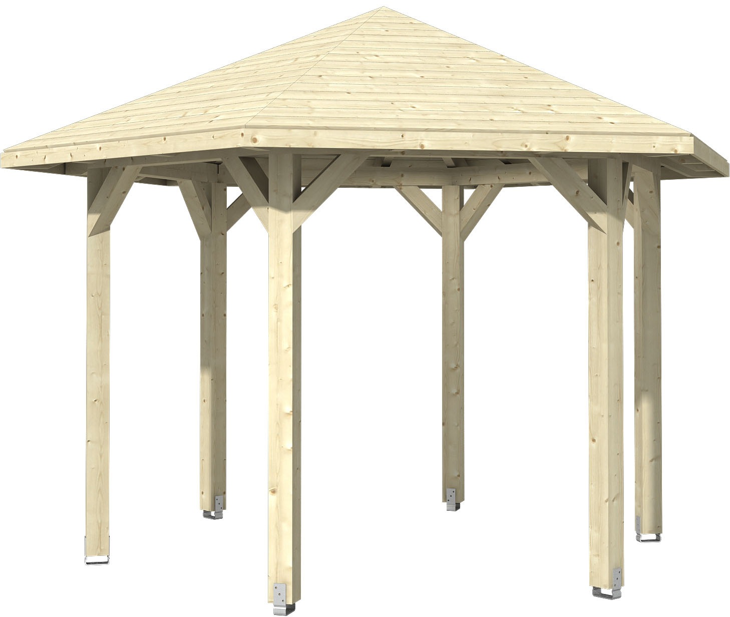 Holzpavillon »Nancy 2«, Leimholz, 333 x 288 cm