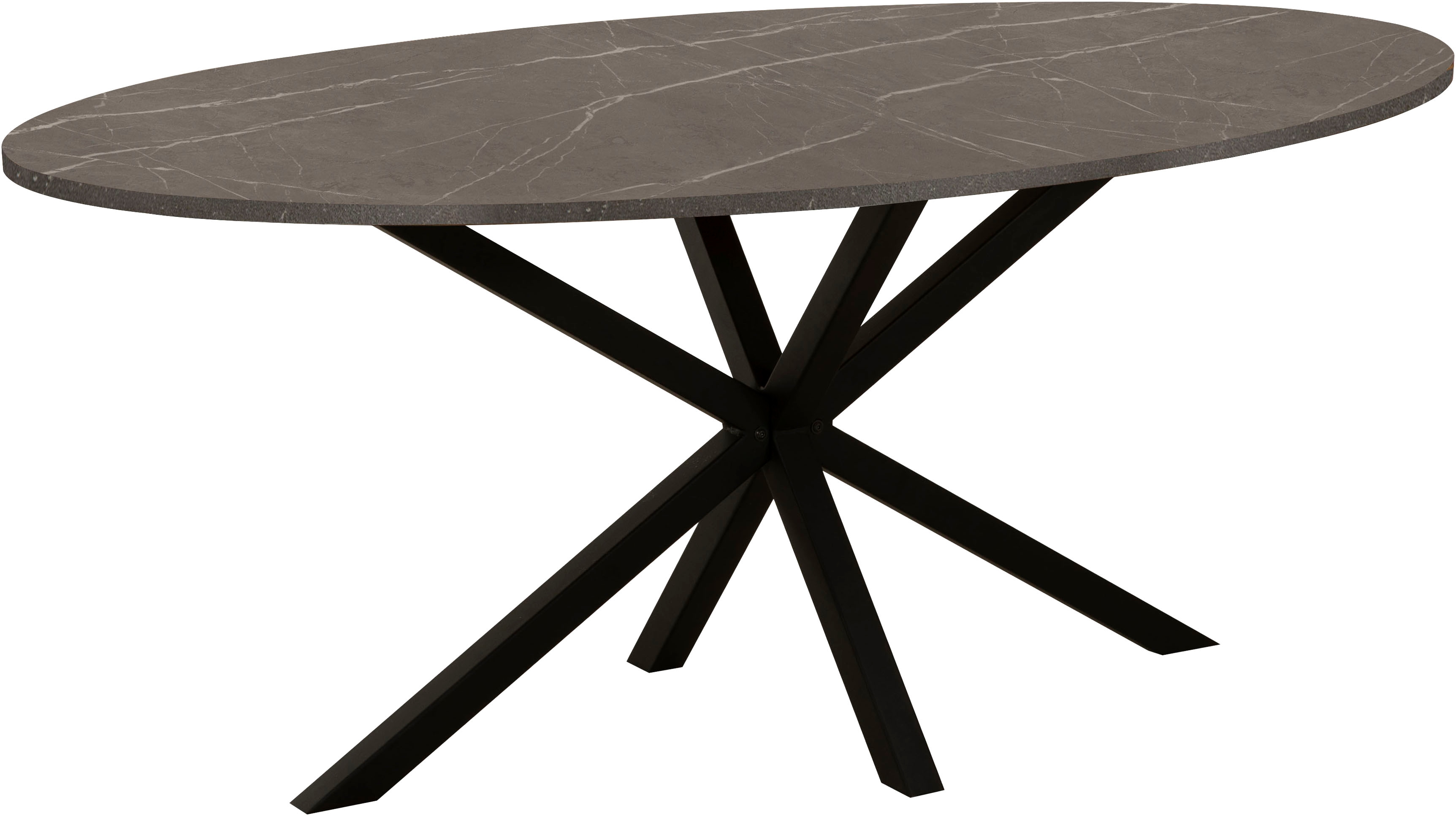 OMG Design "Kent" 1 Stk. tlg. Hochwertige Melamin-Tischplatte mit Metallgestell