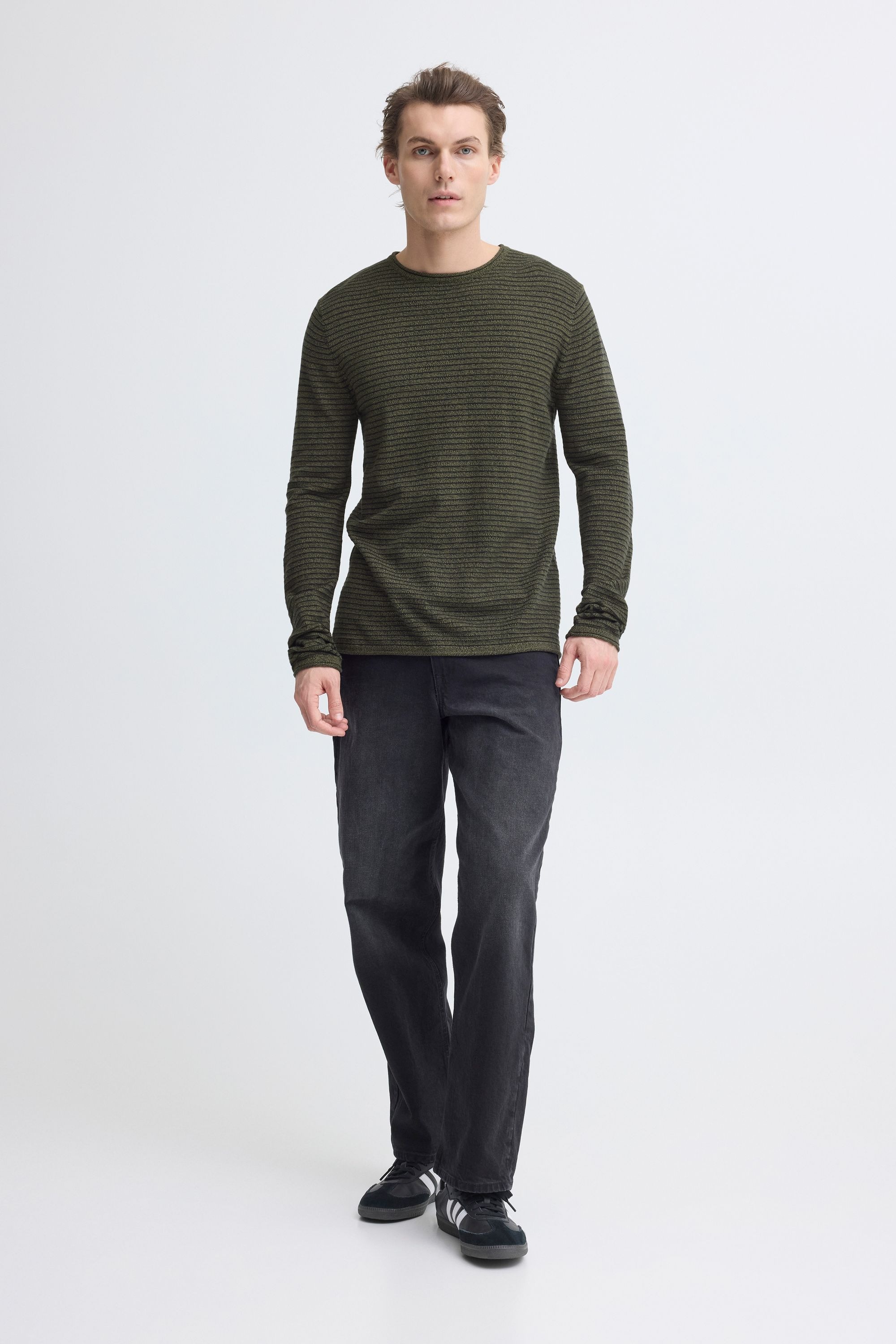 Thumbnail - Blend Strickpullover "BHBror" Stilvoller Feinstrick-Pullover mit strukturiertem Strickmuster