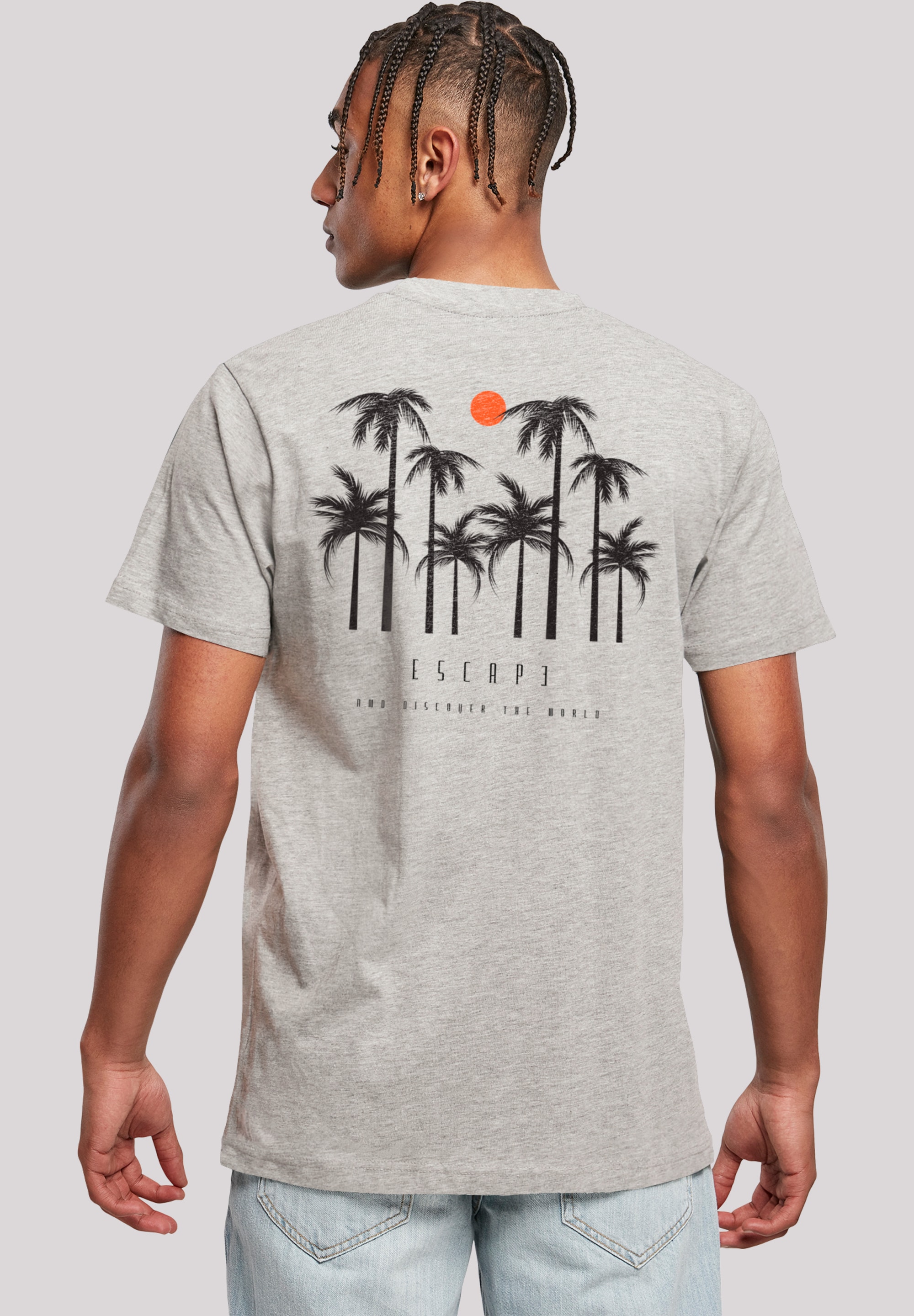 F4NT4STIC T-Shirt "Escape Discover the World Palm Trees", Discover the Worl günstig online kaufen