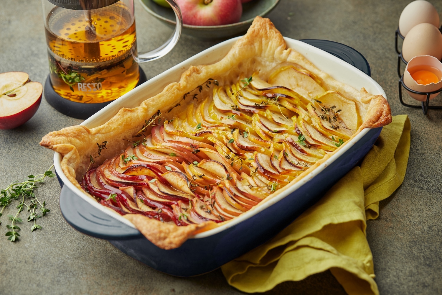 RESTO Kitchenware Backform »Fornax, Auflaufform, Lasagneform, Ofenform, spülmaschinengeeignet«, (1 St.), rechteckig, für Kuchen, Lasagne, Brownie