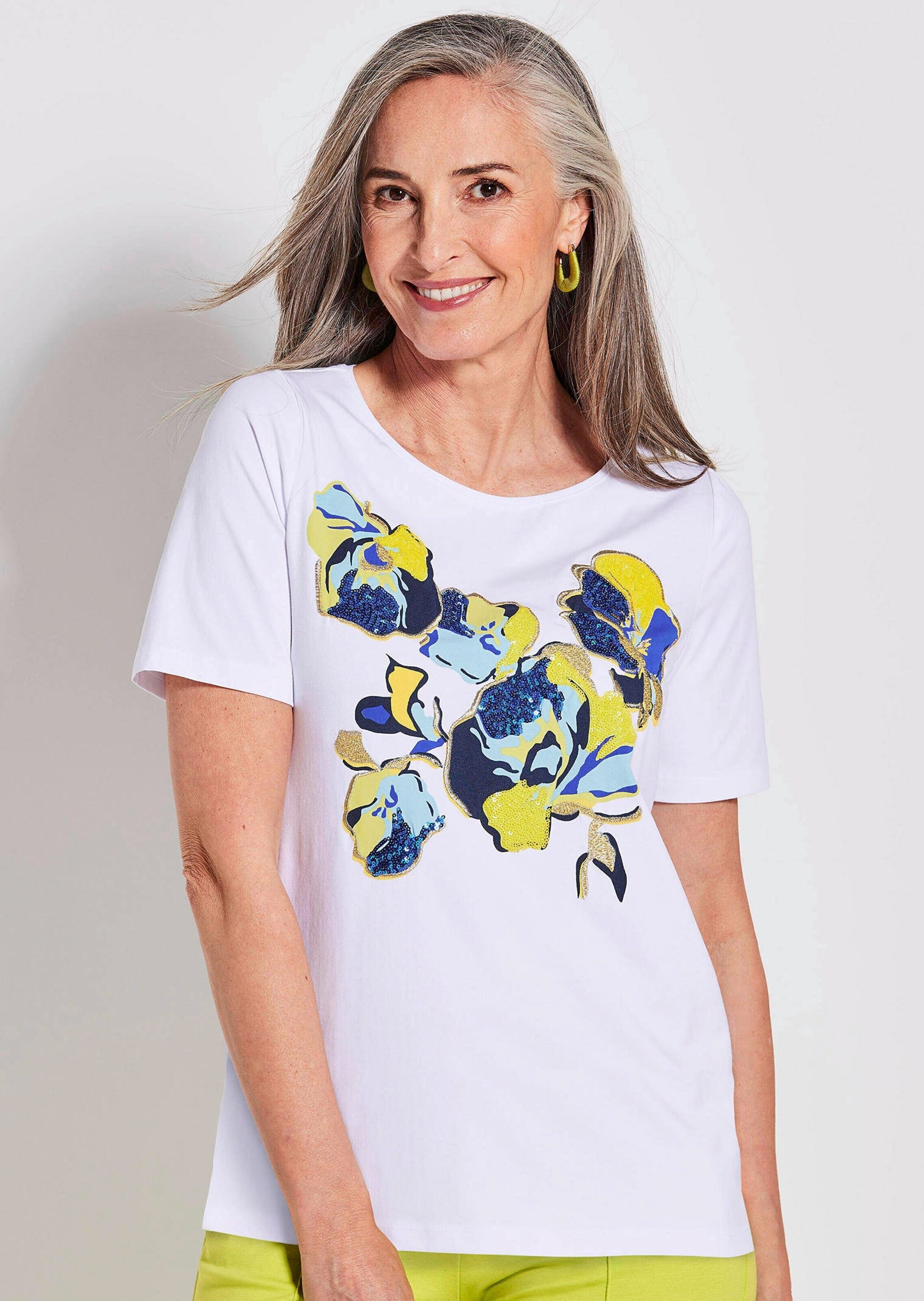 Thumbnail - GOLDNER Print-Shirt "Shirt" Aufwendige Stickerei