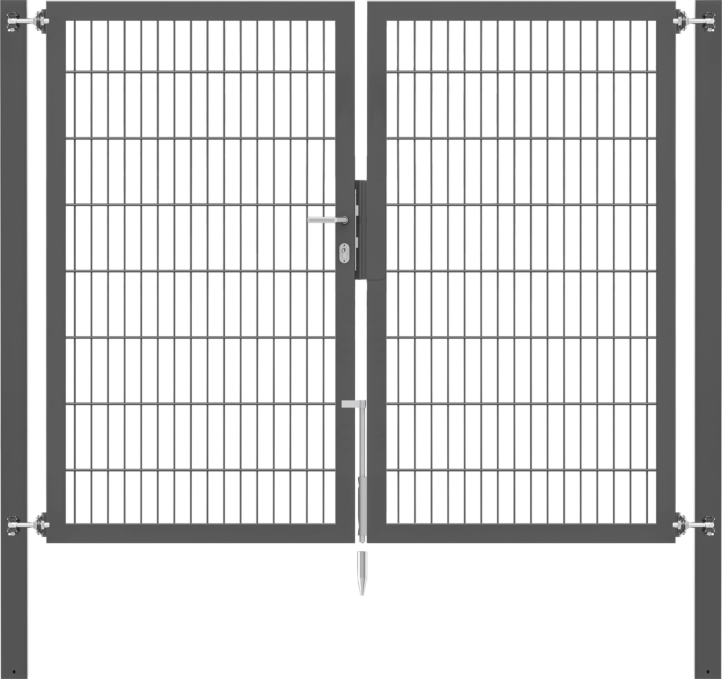 Alberts Zaundoppeltür "Flexo Plus", anthrazit, verschiedene Abmessungen