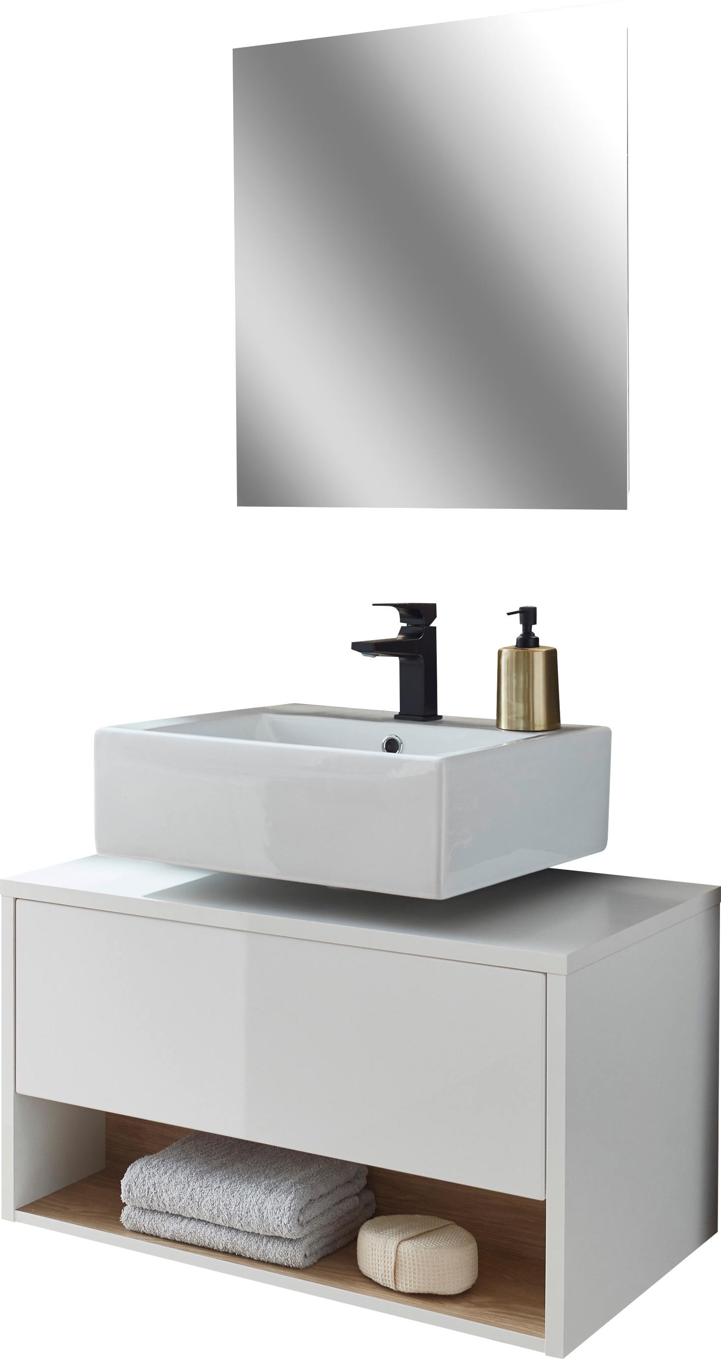PLACES OF STYLE Badmöbel-Set "Studio Line, Bad im modernen Design, 2-teilig günstig online kaufen