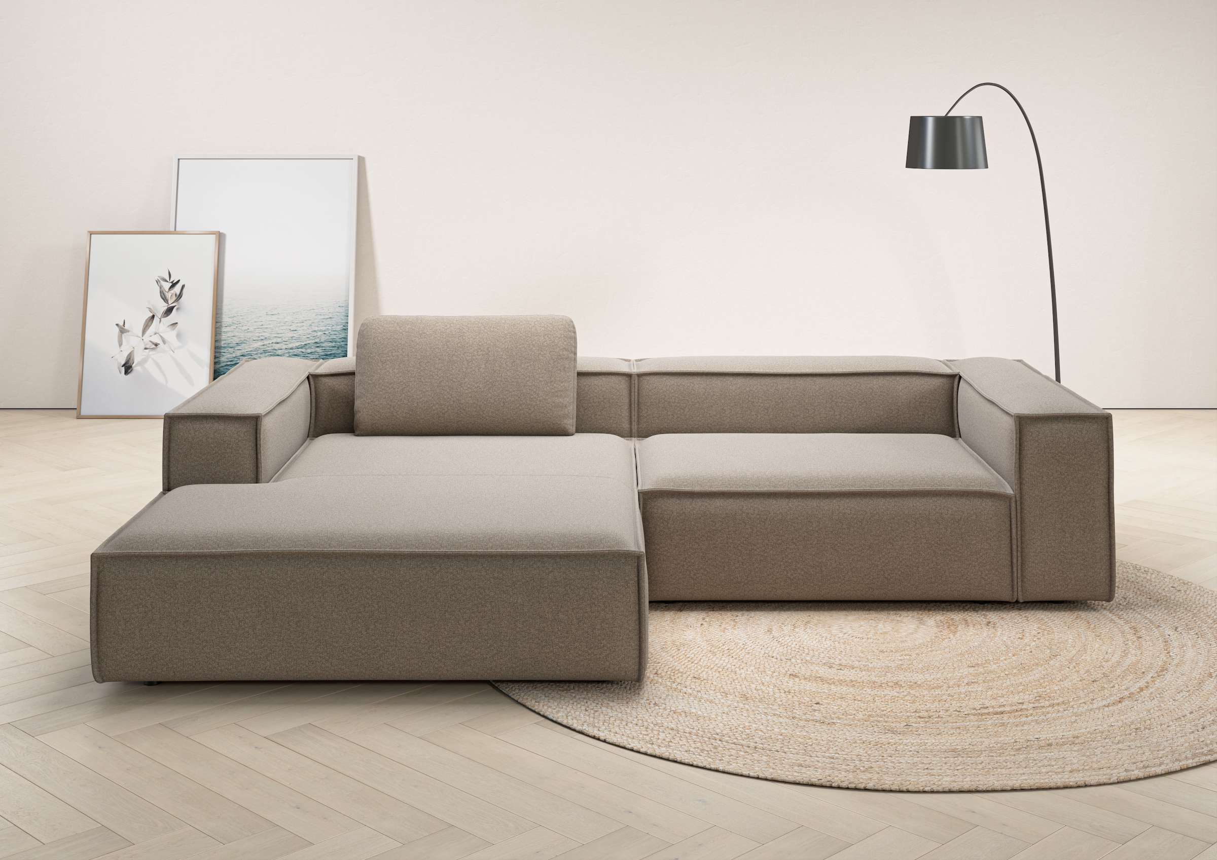 Places of Style Ecksofa "Watertown, modernes XXL L-Form, 306 cm breit", Gro günstig online kaufen