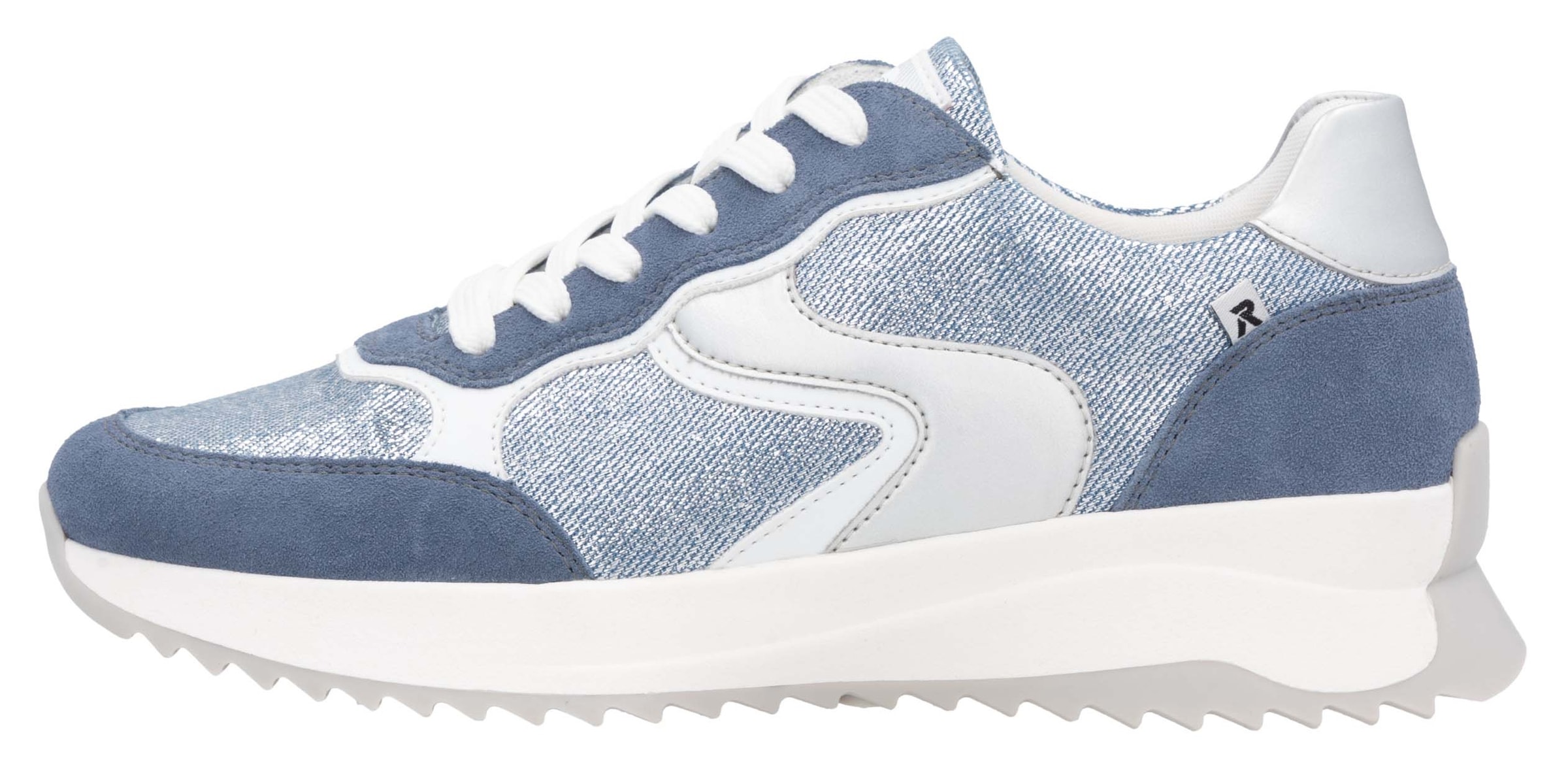 RIEKER Sport Keilsneaker, Schnürschuh, Halbschuh, Freizeitschuh im Streetwear-Style