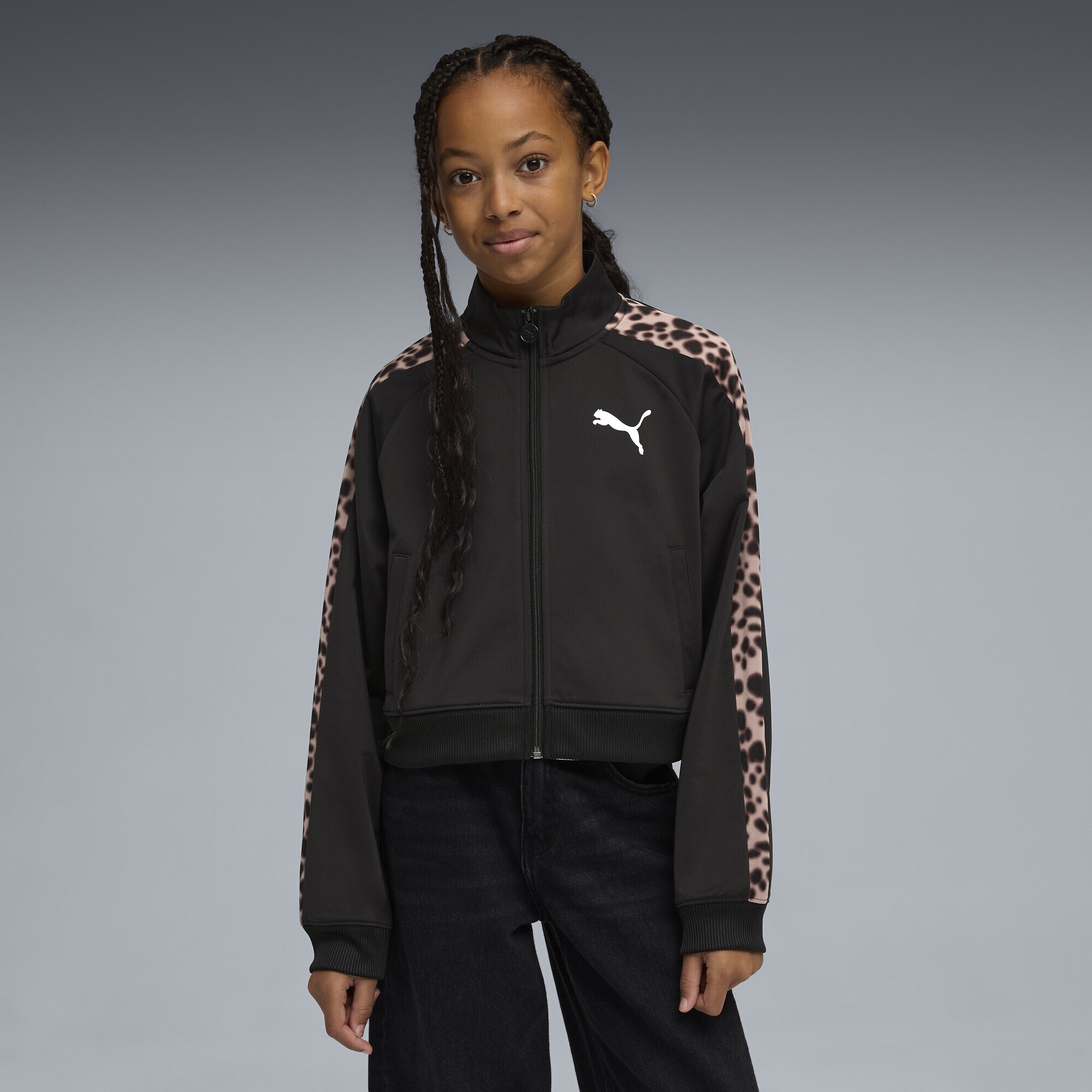 PUMA Sweatjacke »T7 Animal Relaxed Trainingsjacke Mädchen«