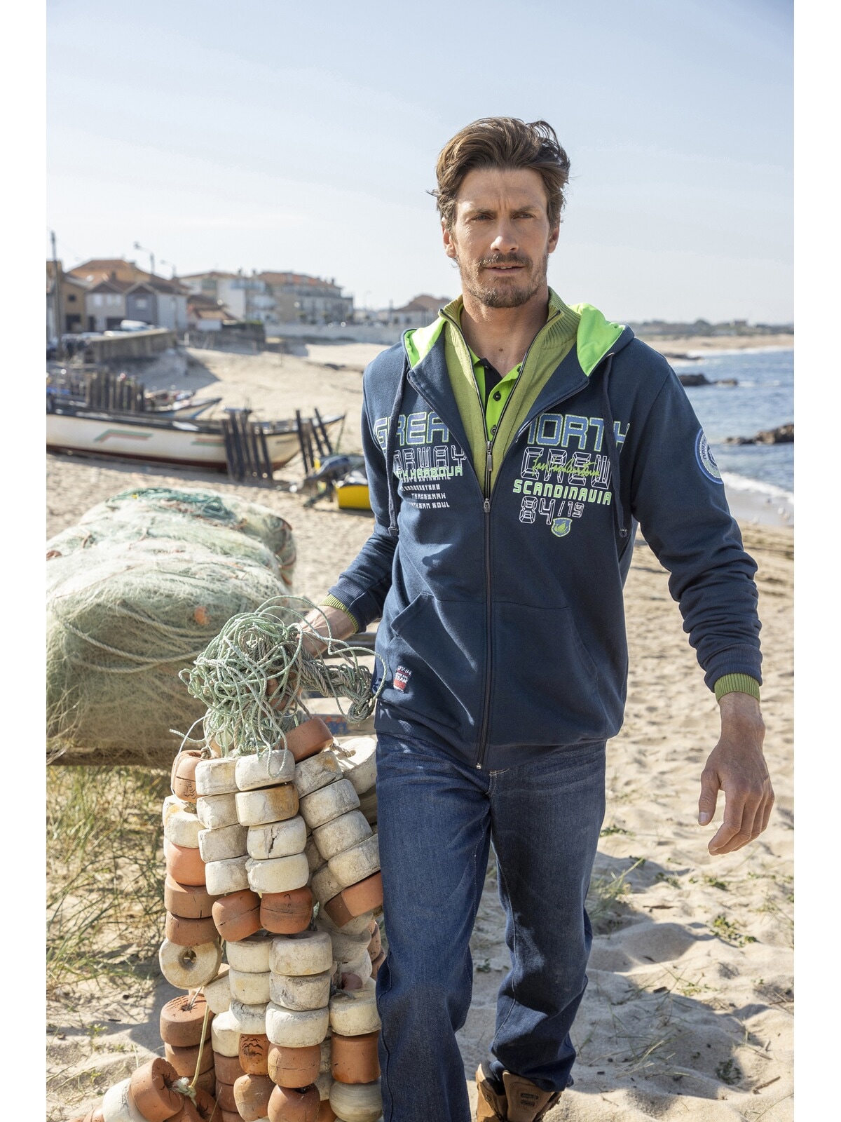 Jan Vanderstorm Kapuzensweatjacke »Sweatjacke STORR«
