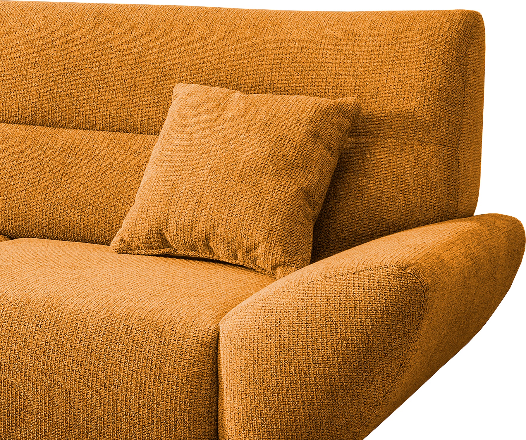 INOSIGN Ecksofa »Drago, elegant und zeitlos, komfortabel, Holzfuß, L-Form«, frei im Raum stellbar, inkl. 2 Zierkissen