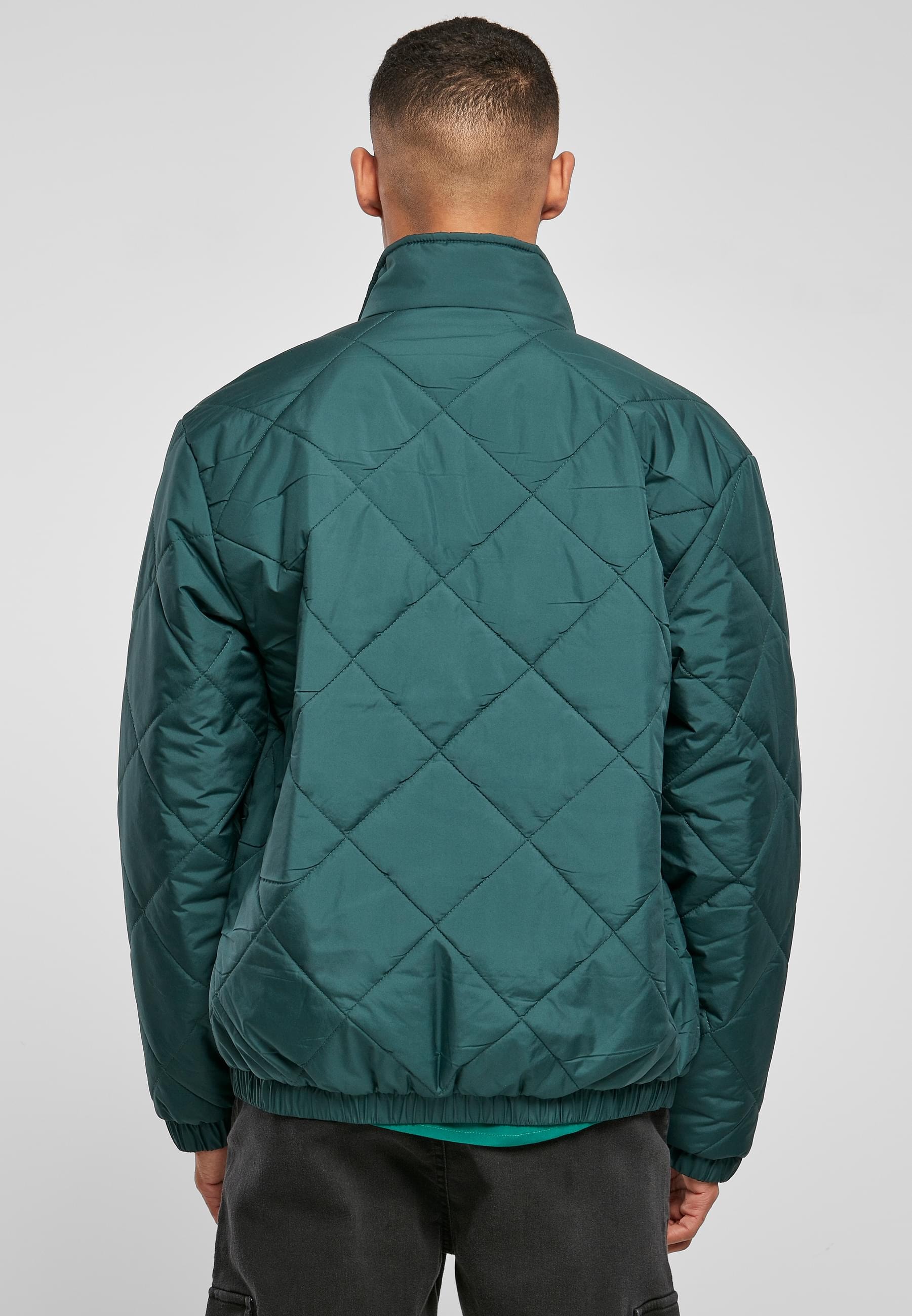 URBAN CLASSICS Anorak »Urban Classics Herren Diamond Quilted Short Jacket«, (1 St.), ohne Kapuze