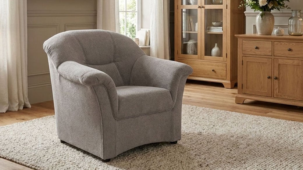 OTTO home Sessel "Langelland Sitzbreite 48 cm, mittelfester Sitzkomfort" aus pflegeleichtem, weichem Luxus-Microfaser