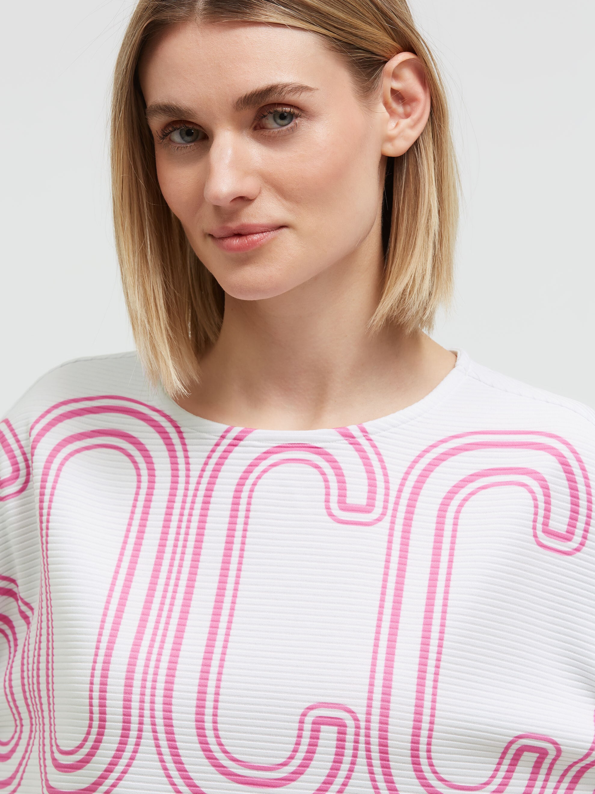 SOCCX 3/4-Arm-Shirt mit elastischem Saum