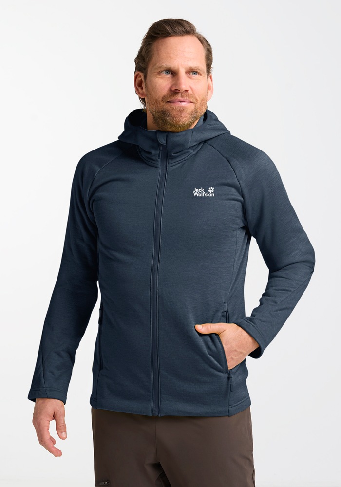 Jack Wolfskin Fleecejacke "PEAK DISTRICT HOODED FZ M", mit Kapuze günstig online kaufen