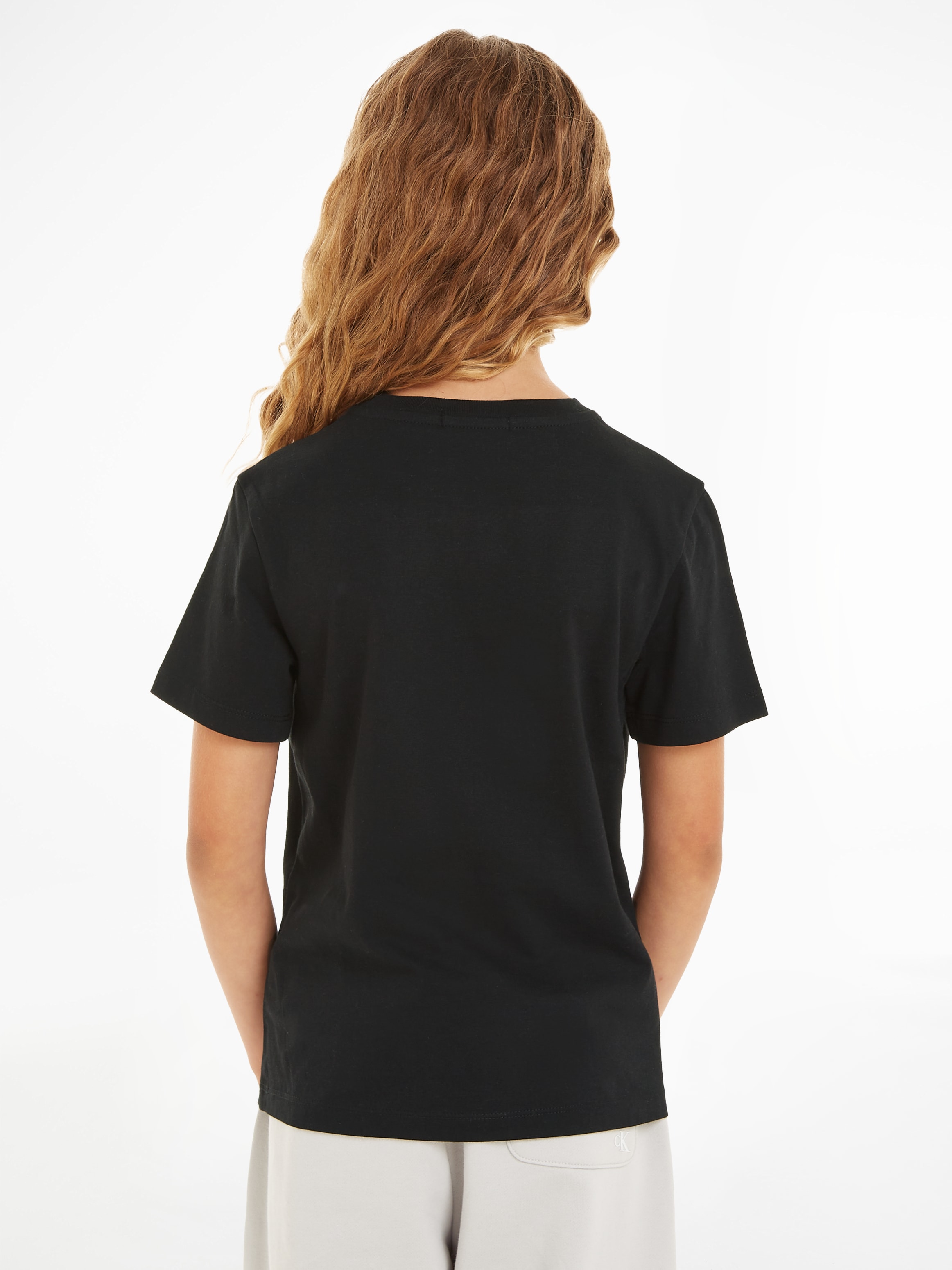 mit Sweatshirt | T-SHIRT«, BAUR Klein Logoschriftzug Jeans LOGO SS »INST. Calvin