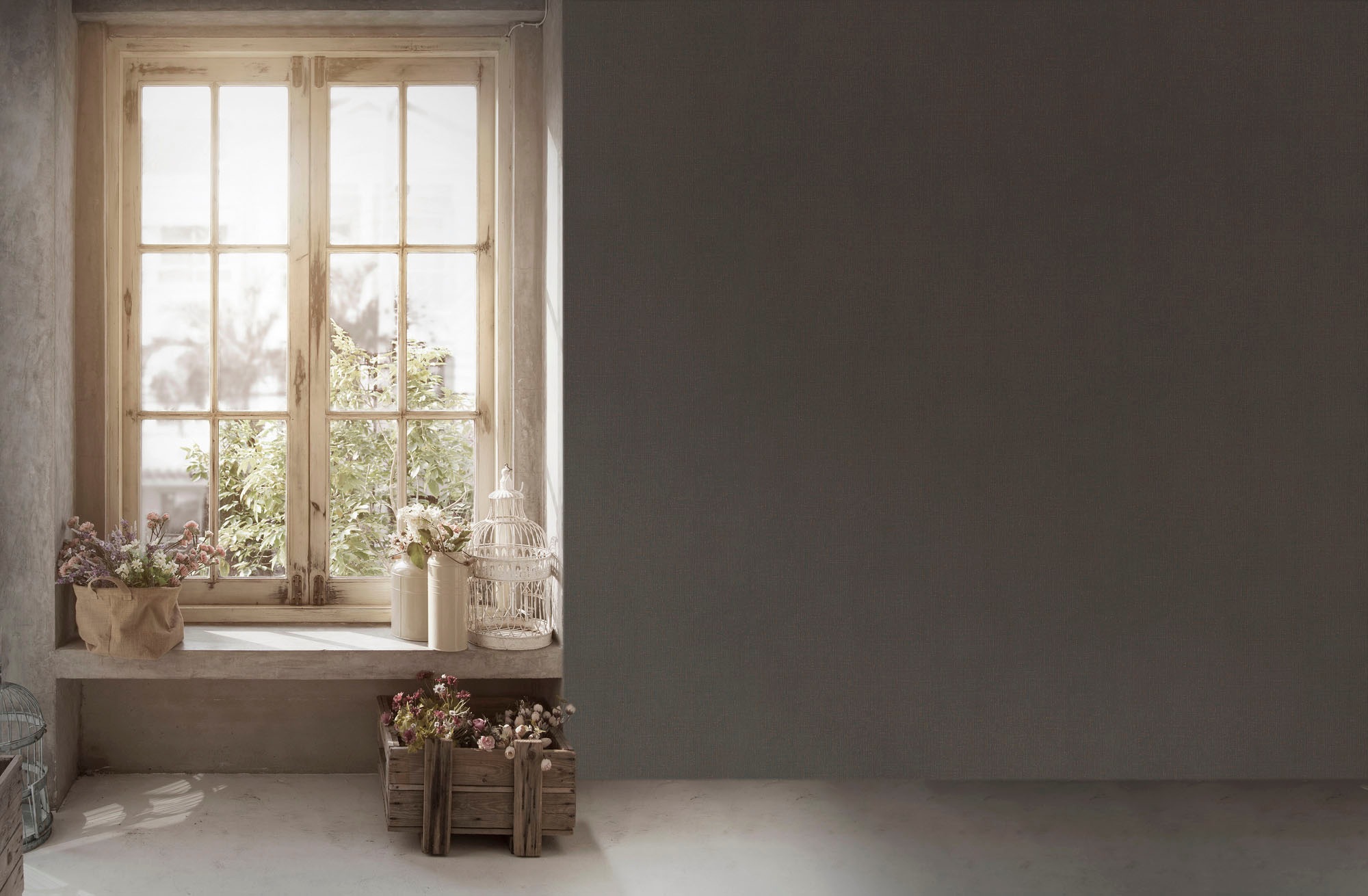 living walls Vliestapete »My Home My Spa«, unifarben-Ton-in-Ton-einfarbig, Uni Tapete einfarbig Tapeten Wohnzimmer Schlafzimmer Küche Flur Design