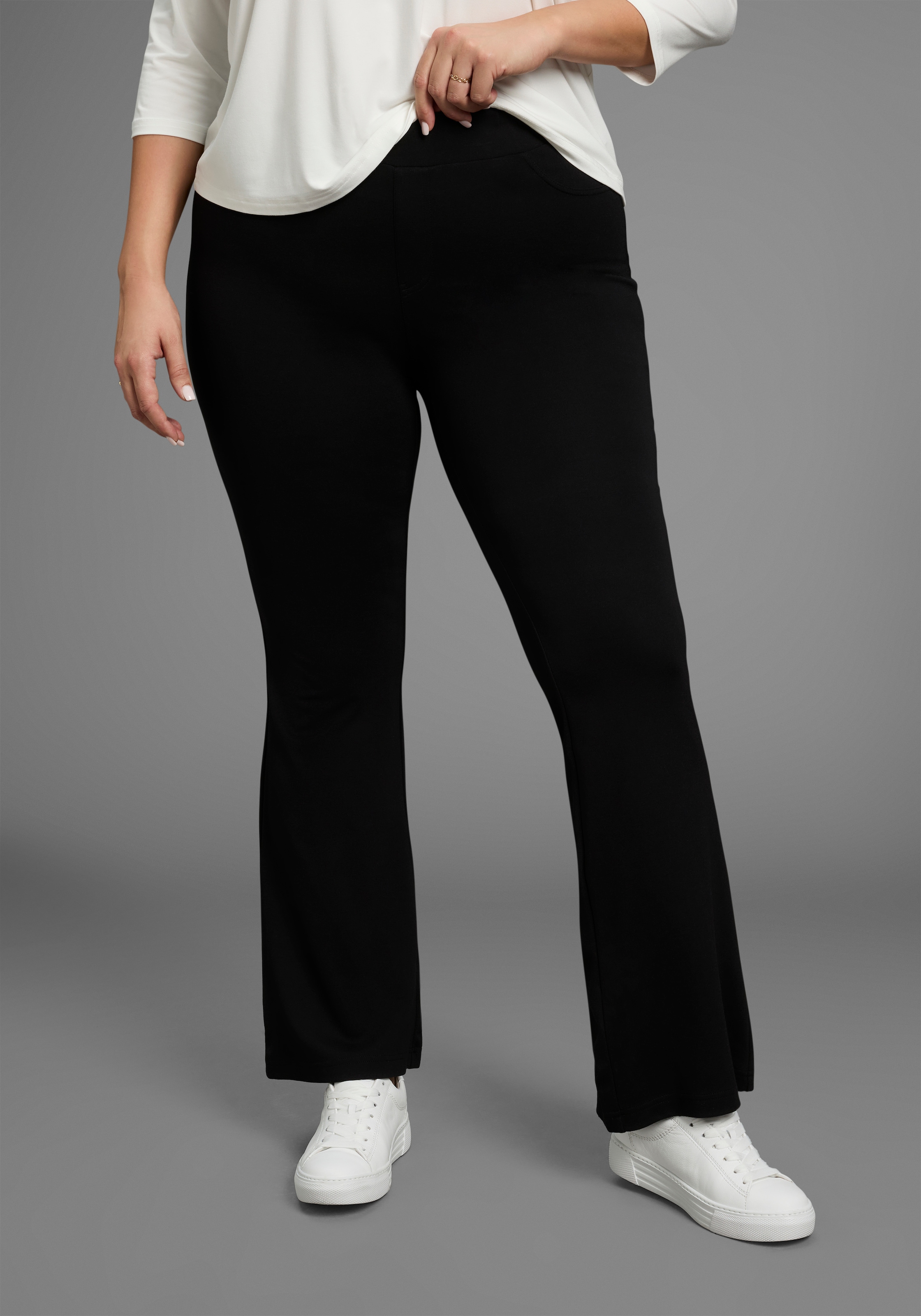 Laura Scott CURVE Bootcuthose "Große Größen" aus bequemen Jersey im Jeggings-Look