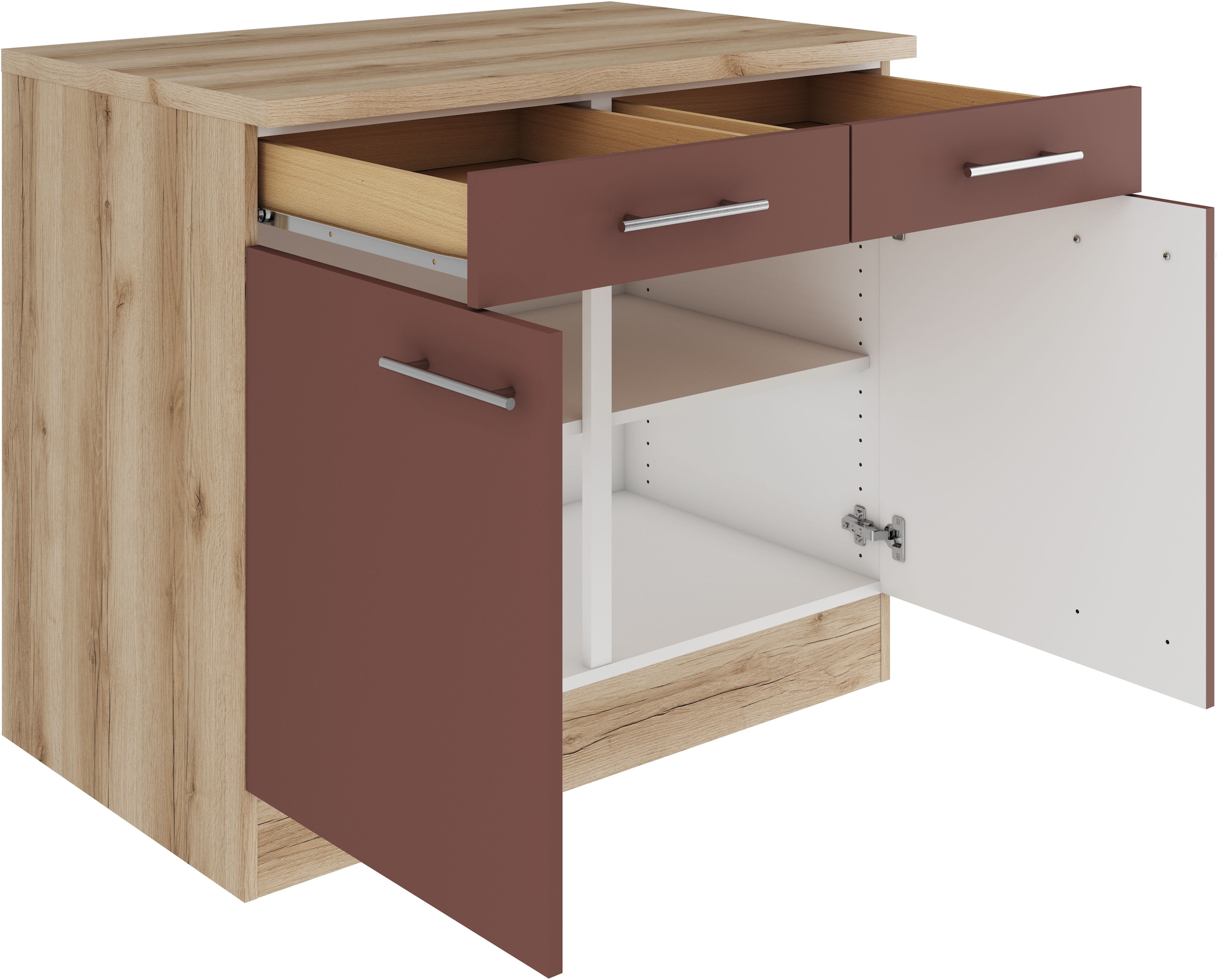 OPTIFIT Unterschrank »Bella«, Breite 100 cm, mit 2 Türen und 2 Schubkästen