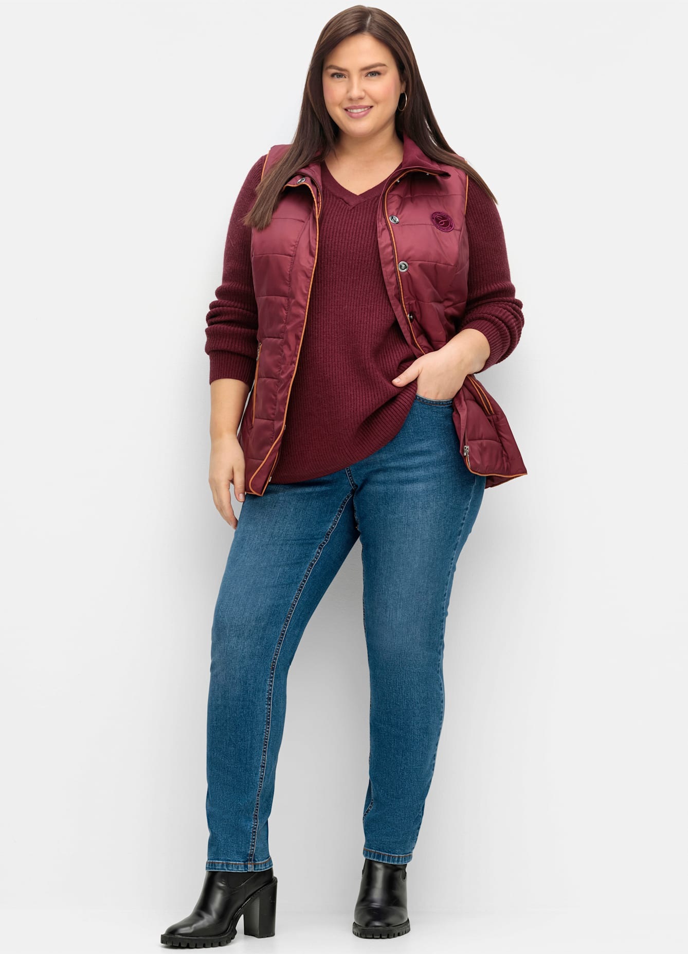 Sheego Bequeme Jeans 1 Stk. tlg. günstig online kaufen