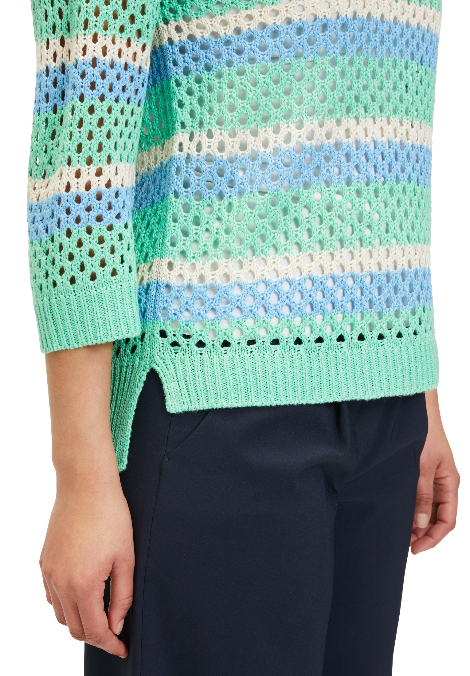 Betty Barclay Strickpullover »Betty Barclay Grobstrick-Pullover mit Streifen«, (1 tlg.), Ringel