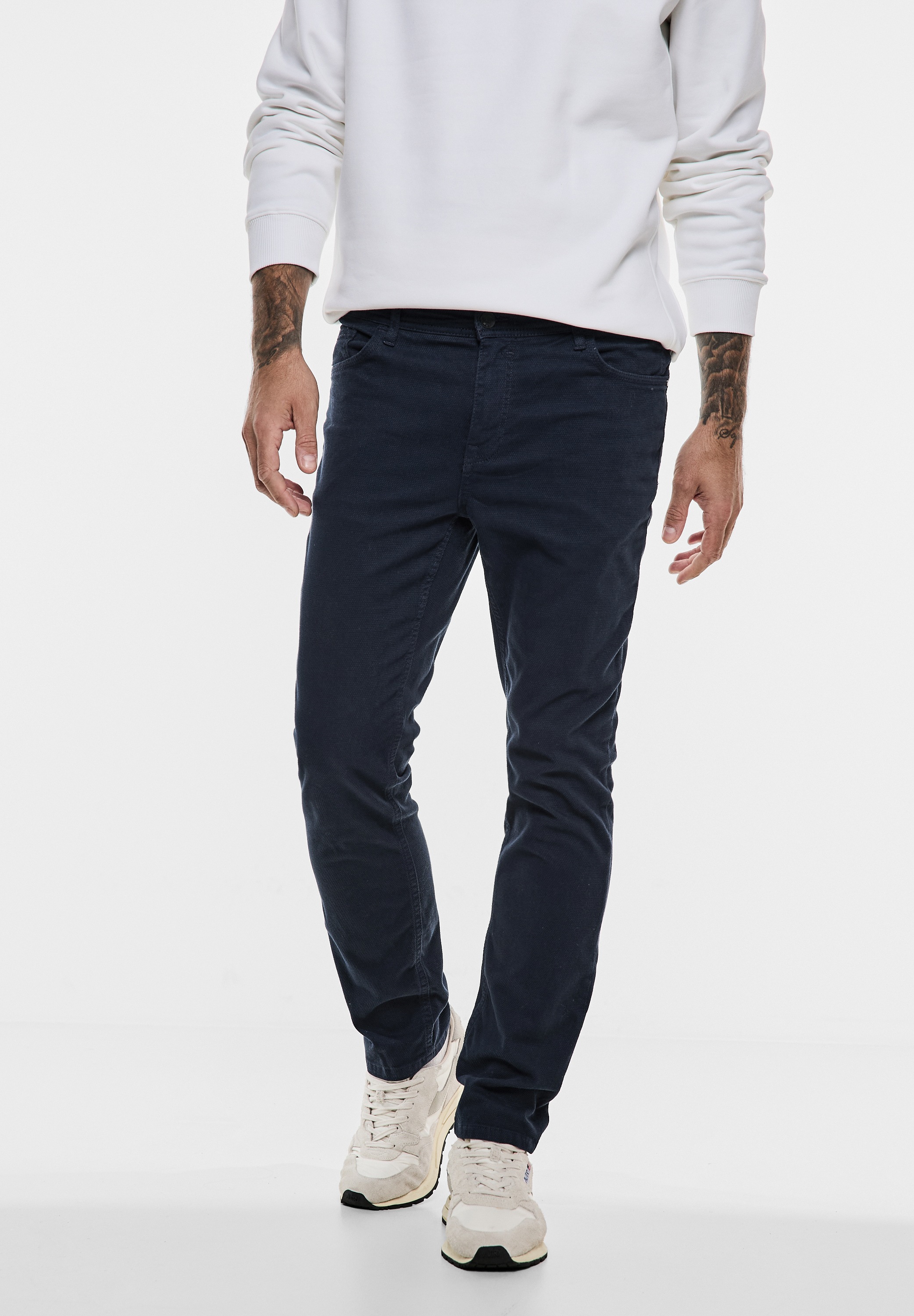 STREET ONE MEN 5-Pocket-Hose, aus Baumwolle mit Stretchanteil