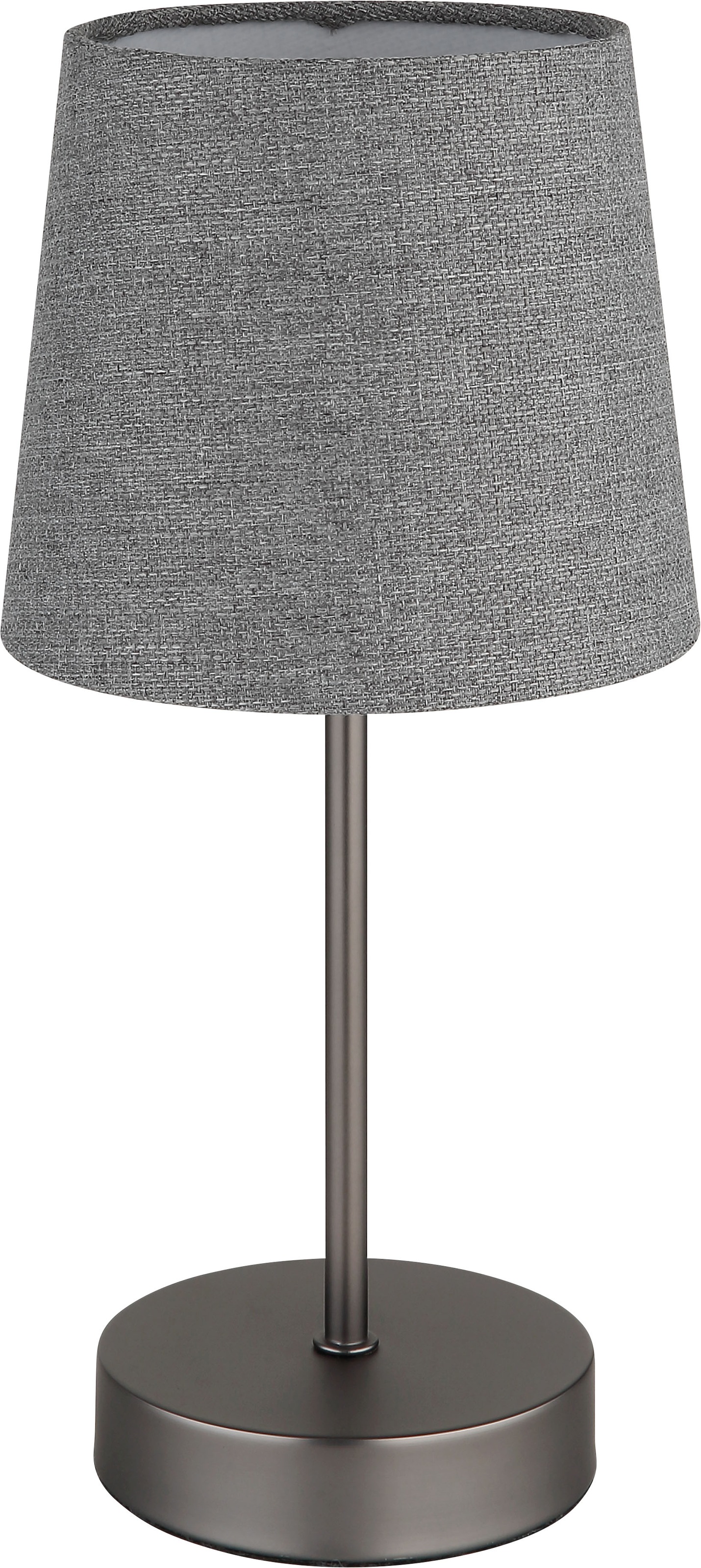 NOWA Tischleuchte »JORIS« E14 1 Stk. Nachttischlampe mit Textilschirm, Fassung E14, Wippschalter, Höhe 32cm