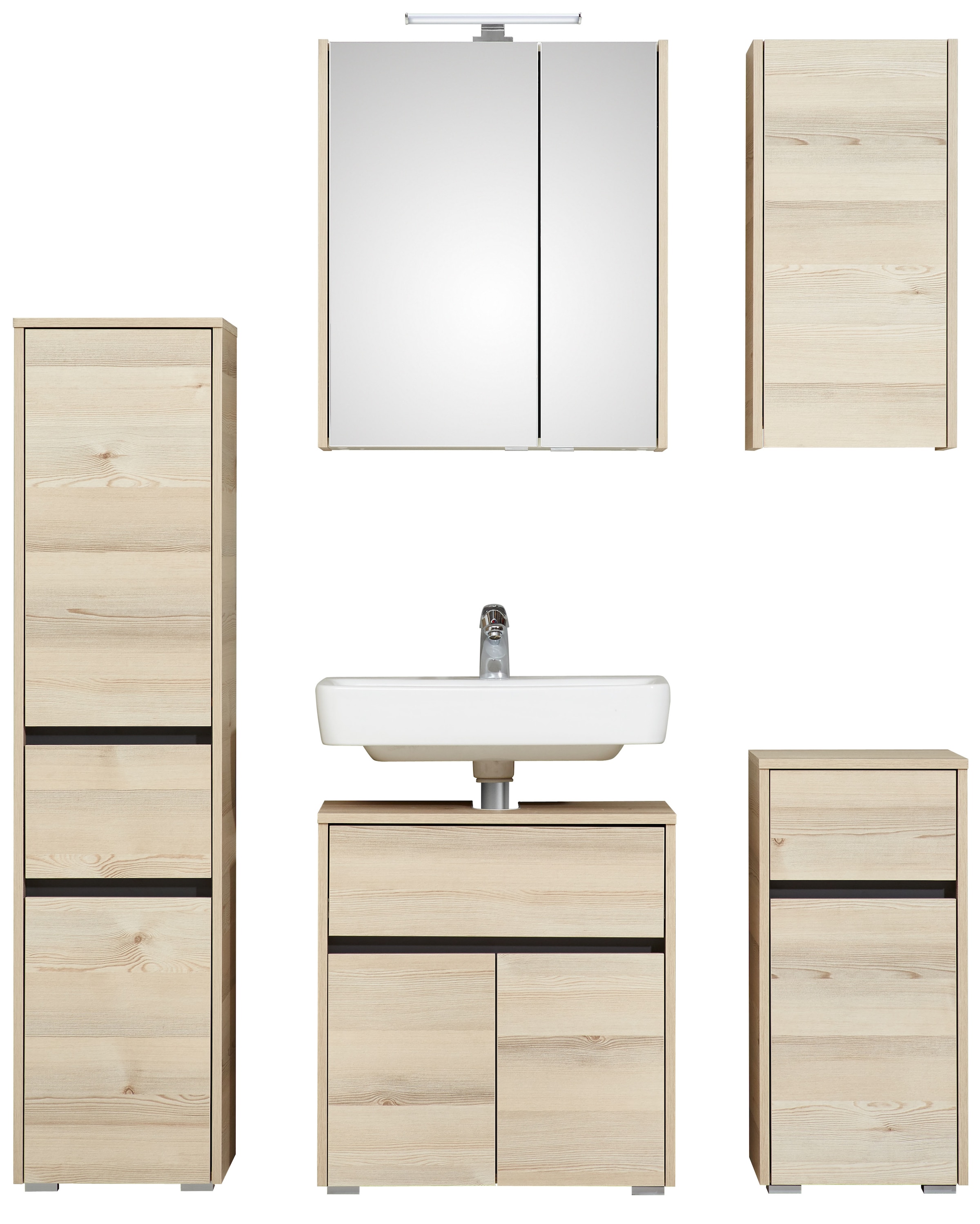 Saphir Badmöbel-Set »Quickset 393«, (Komplett-Set, 5 St.)