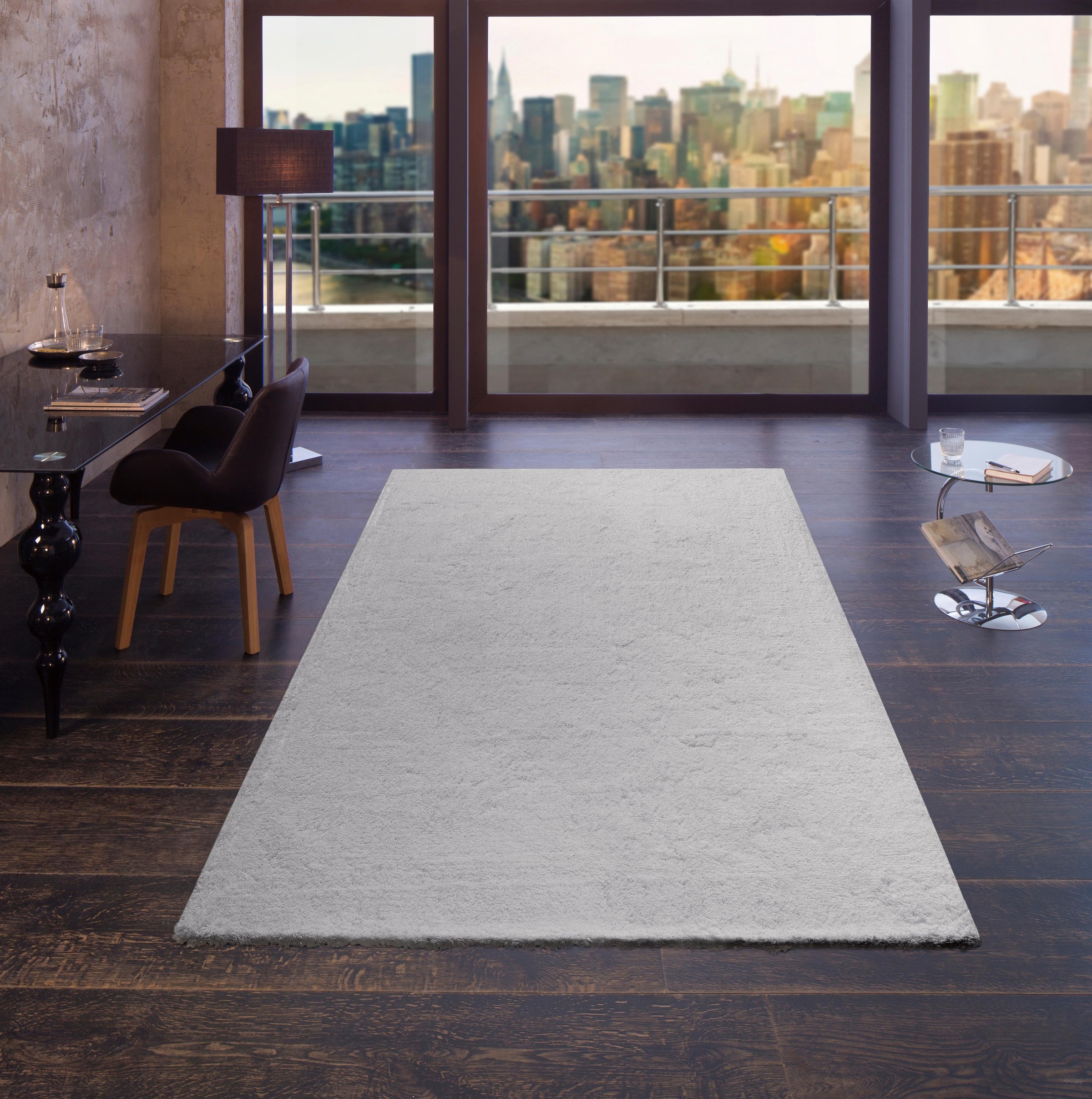 my home Hochflor-Teppich "Microfaser Teppich Magong, besonders weich, sehr günstig online kaufen