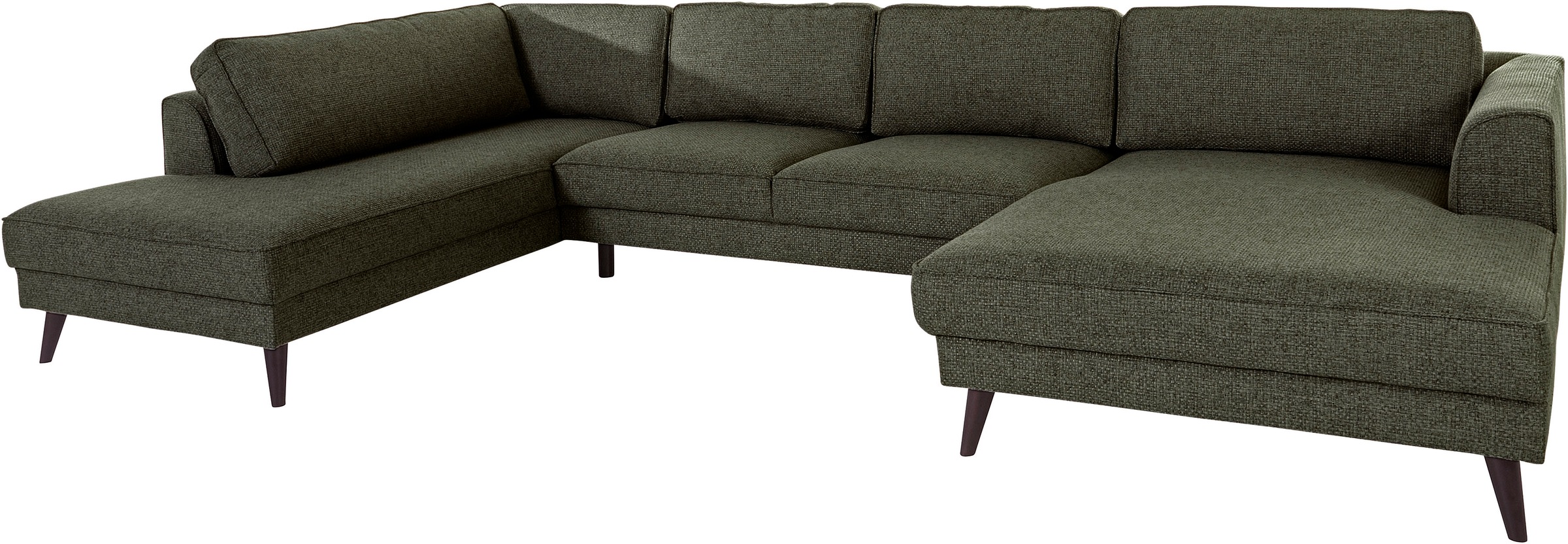 Thumbnail - Home affaire Wohnlandschaft "Lumber Jack, viel Platz, bequem, Breite 354cm, hoher Fuß, U-Form" in moderner Optik