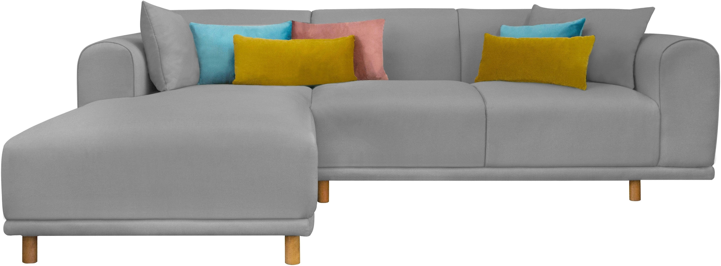 Ecksofa »Maroon L-Form«, in skandinavischem Design, mit losen Kissen